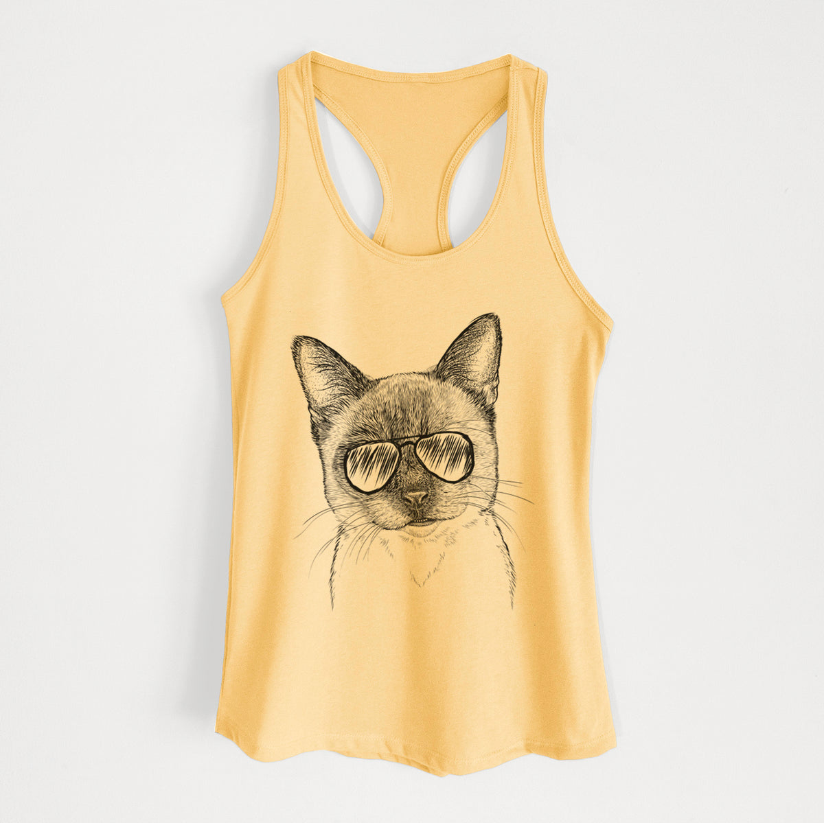 Hoggle the Siamese Cat - Women's Racerback Tanktop