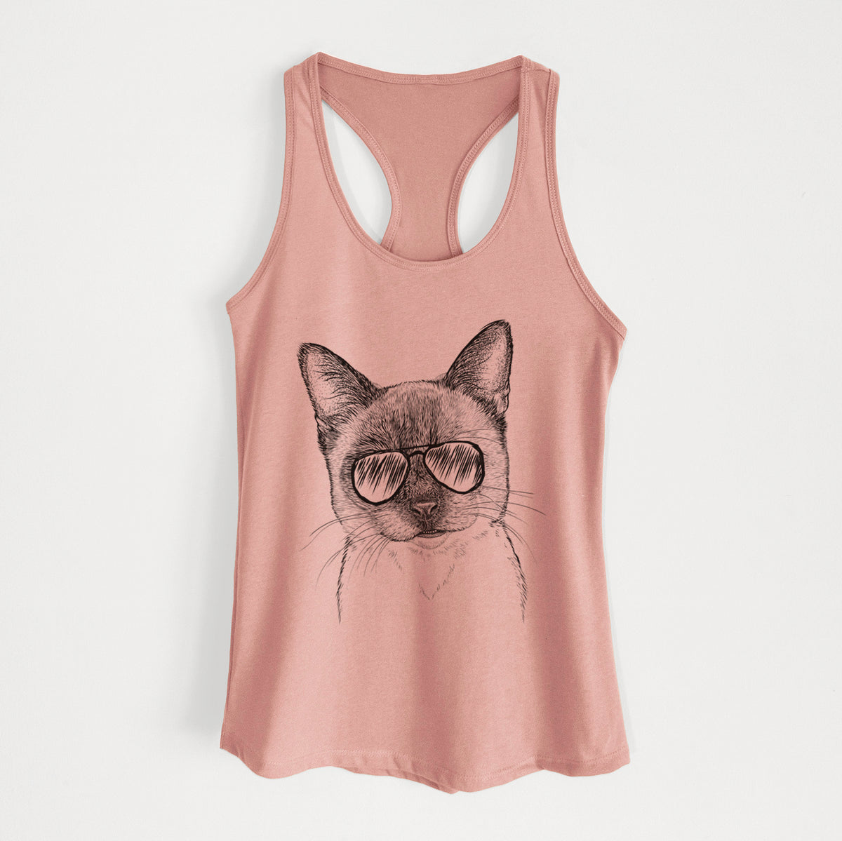 Hoggle the Siamese Cat - Women's Racerback Tanktop