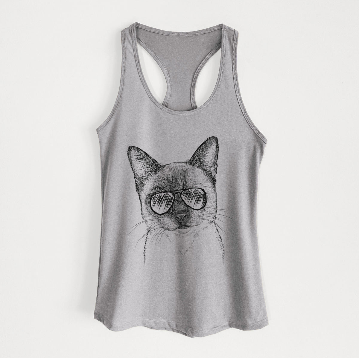 Hoggle the Siamese Cat - Women's Racerback Tanktop