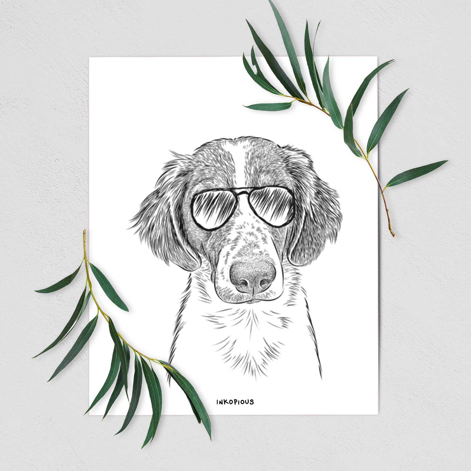 Holly the Brittany Spaniel Art Print