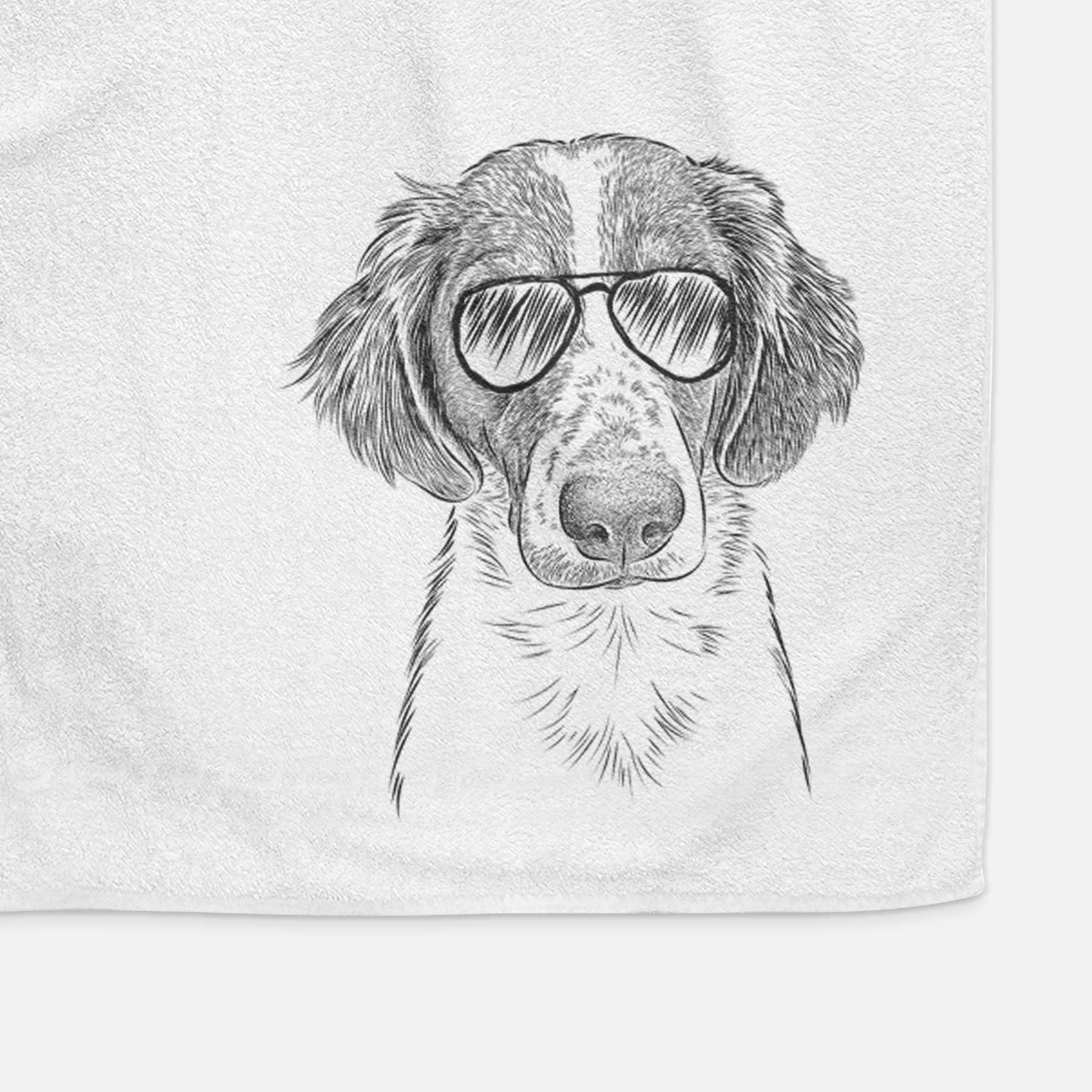 Holly the Brittany Spaniel Decorative Hand Towel