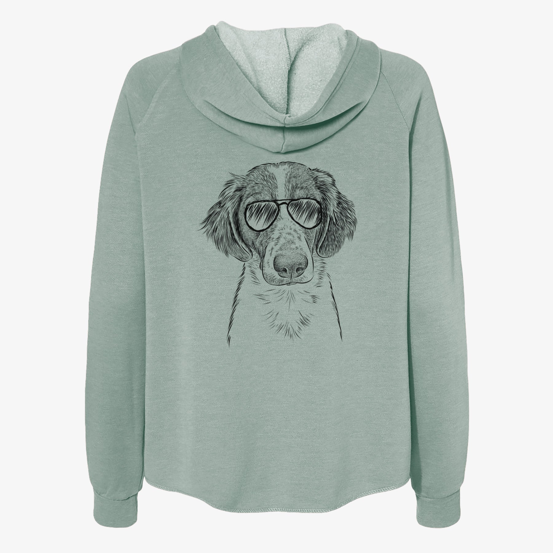 Holly the Brittany Spaniel - Women's Cali Wave Zip-Up Sweatshirt