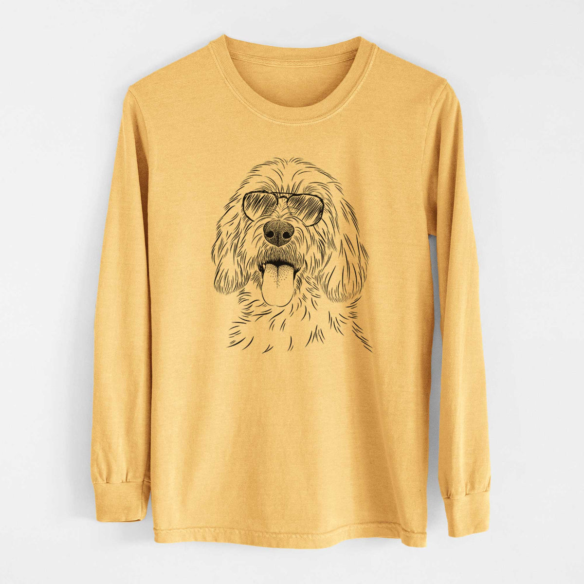 Aviators Homer the Grand Basset Griffon Vendeen - Heavyweight 100% Cotton Long Sleeve