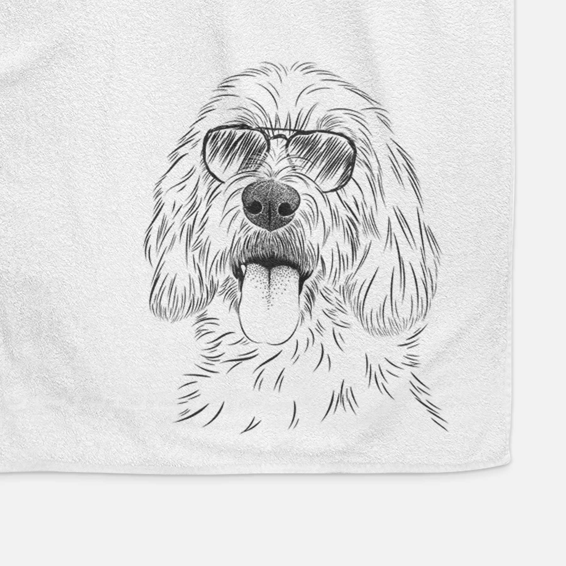 Homer the Grand Basset Griffon Vendeen Decorative Hand Towel