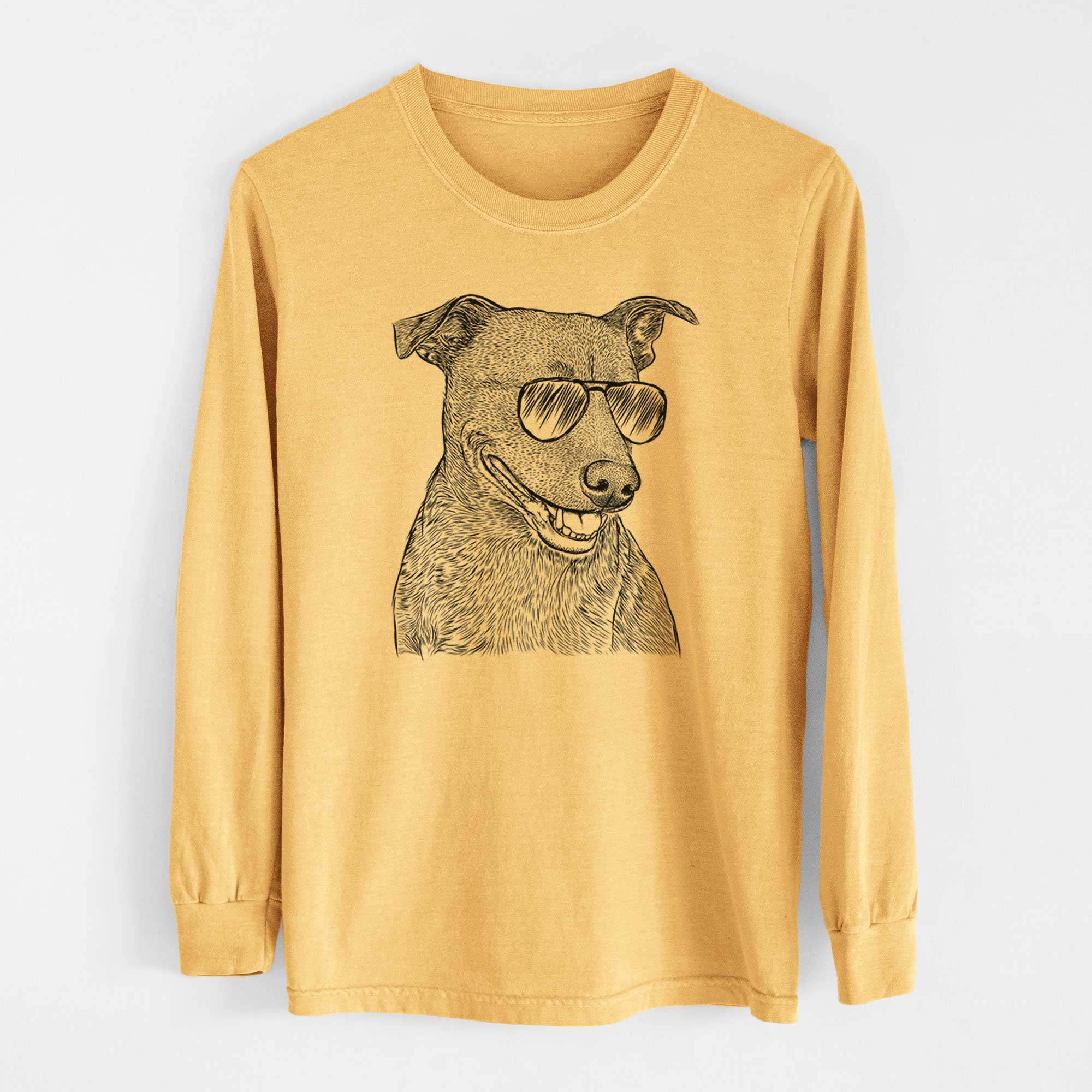 Aviators Honey the Lab Pit Mix - Heavyweight 100% Cotton Long Sleeve