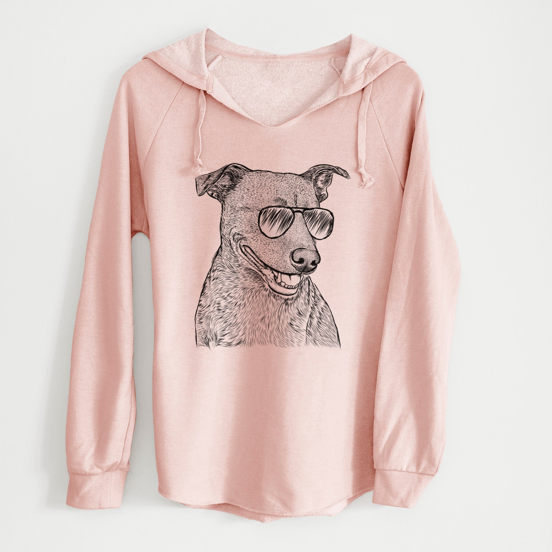 Aviator Honey the Lab Pit Mix - Cali Wave Hooded Sweatshirt