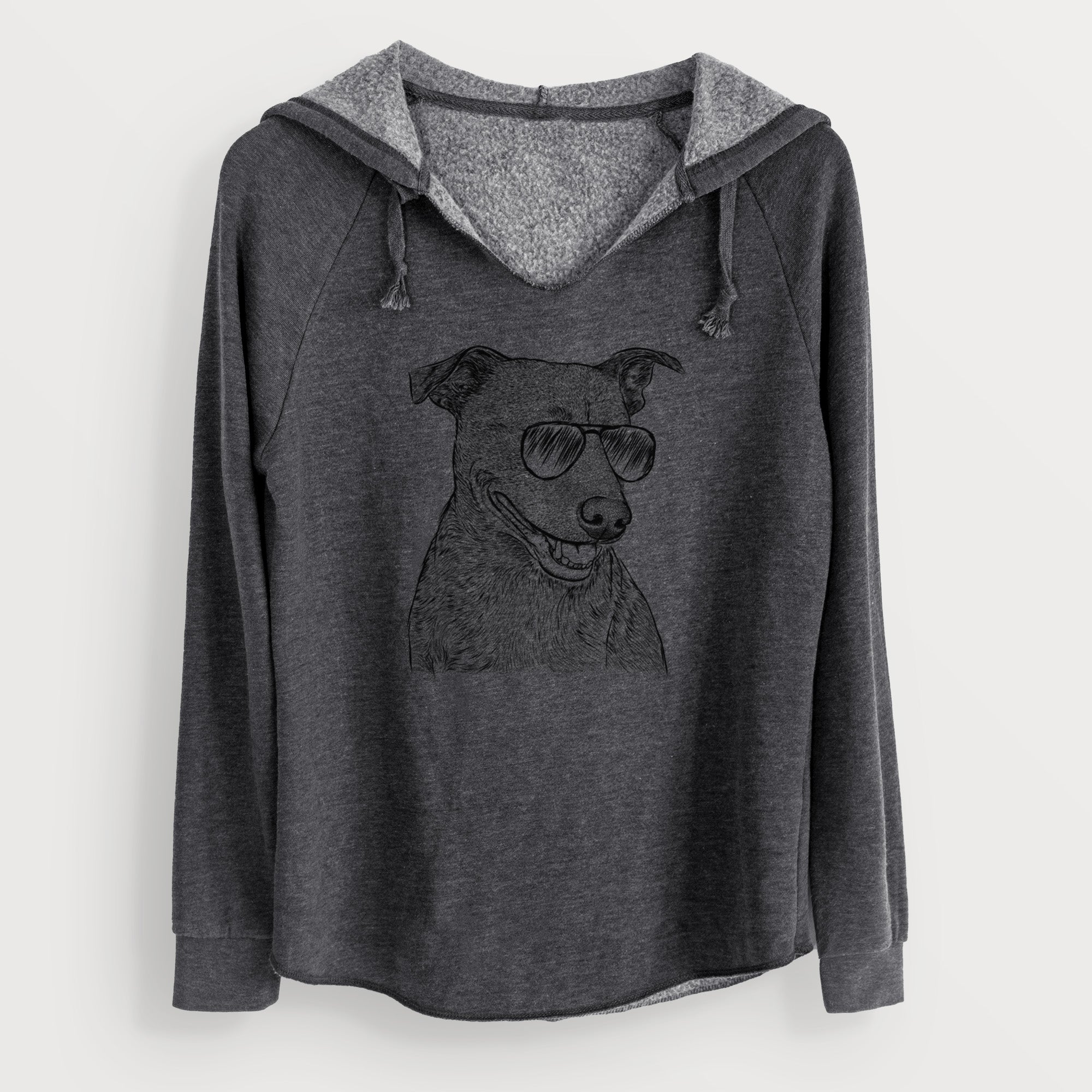 Aviator Honey the Lab Pit Mix - Cali Wave Hooded Sweatshirt