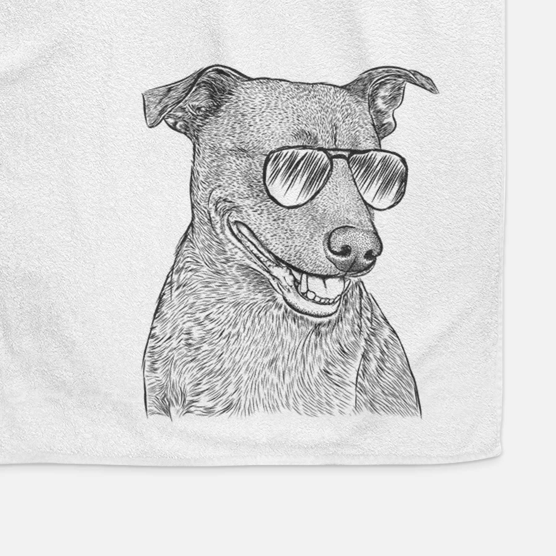 Honey the Lab Pit Mix Decorative Hand Towel