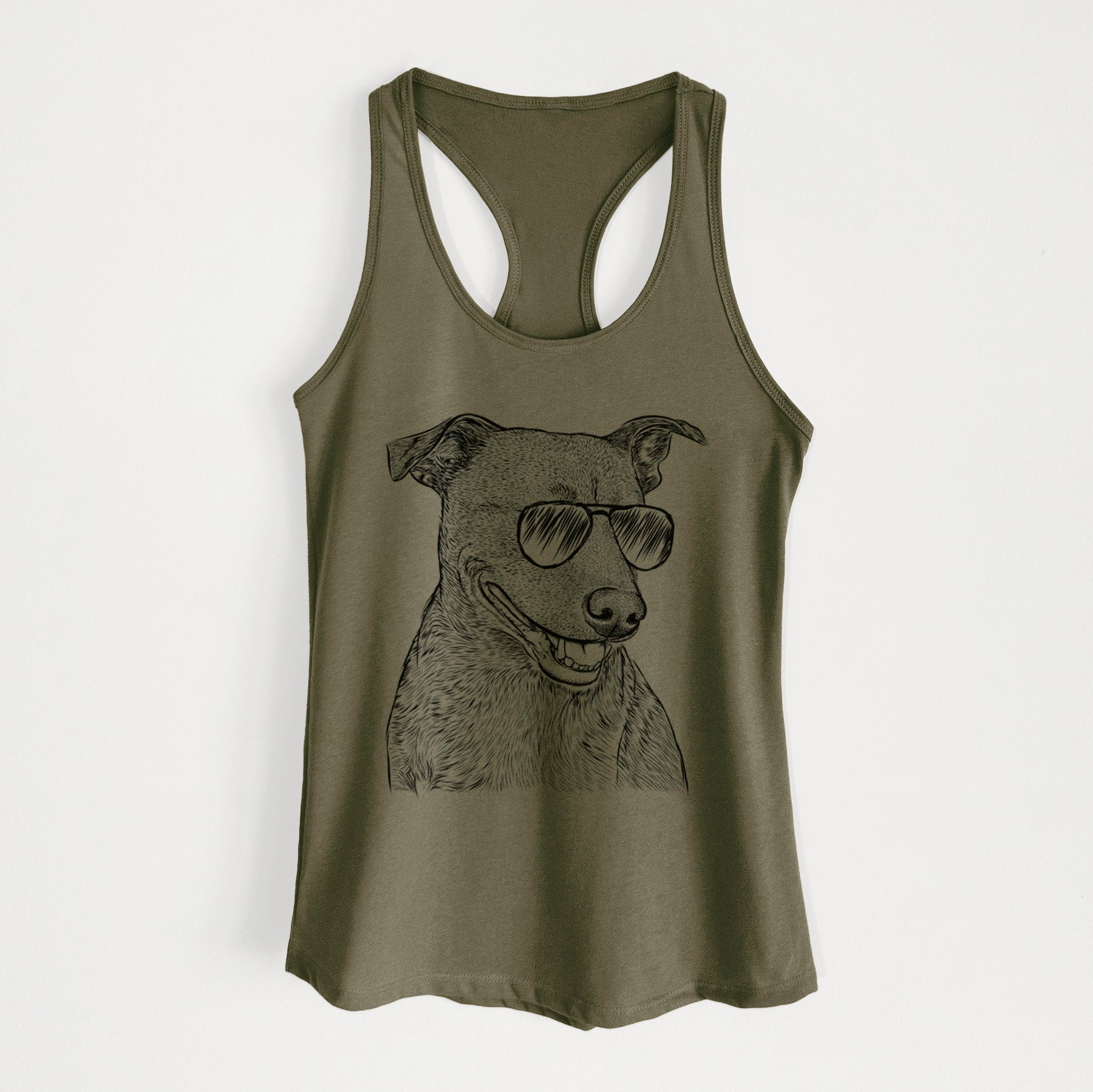 Honey the Lab Pit Mix - Women's Racerback Tanktop