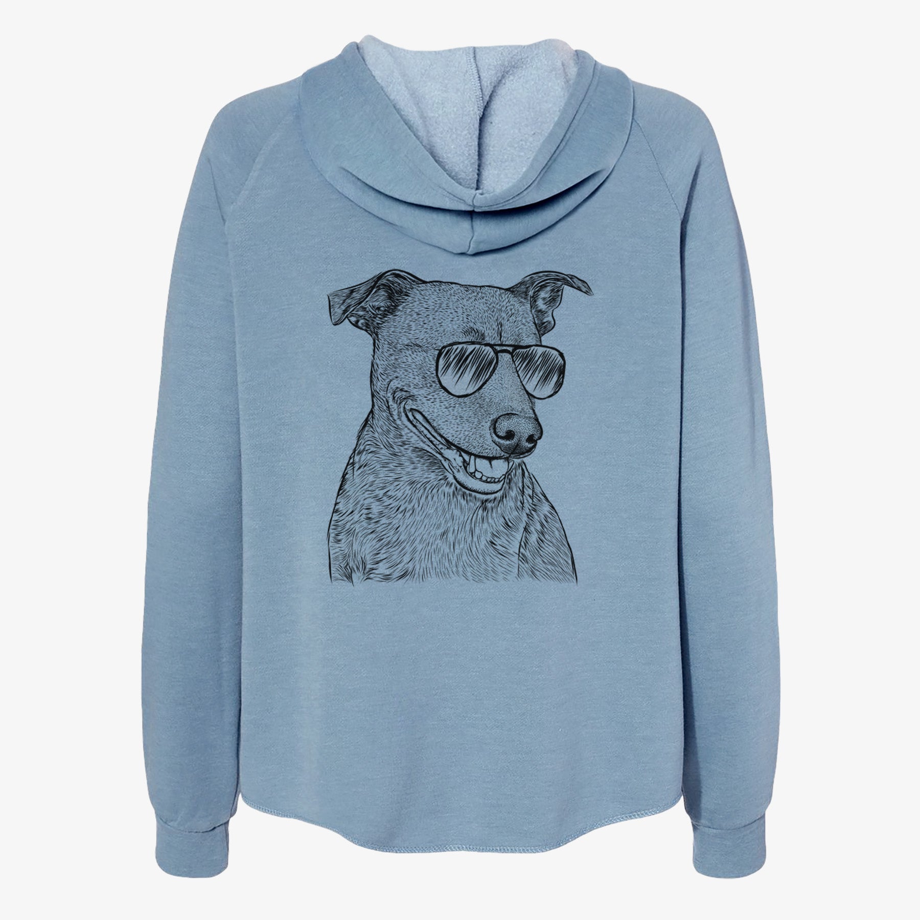 Honey the Lab Pit Mix - Women's Cali Wave Zip-Up Sweatshirt