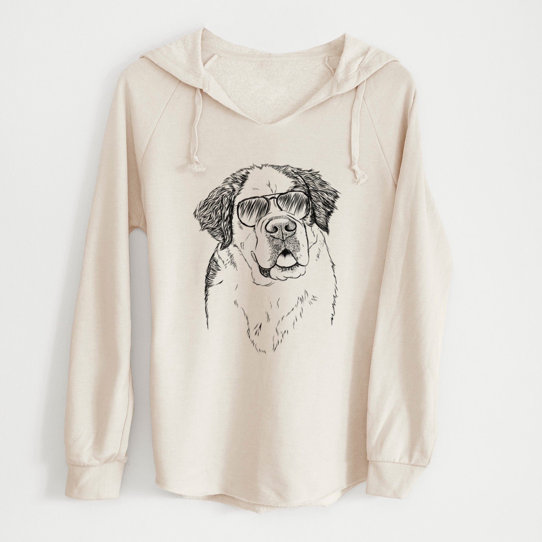 Aviator Hook the Saint Bernard - Cali Wave Hooded Sweatshirt