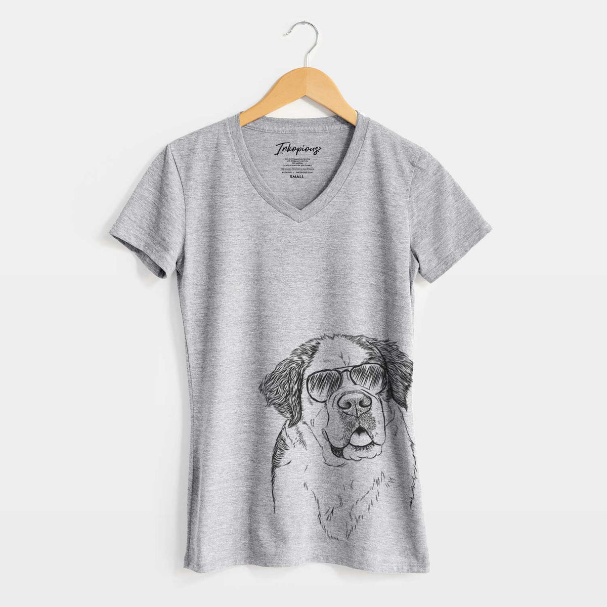 Aviator Hook the Saint Bernard - Women&#39;s V-neck Shirt