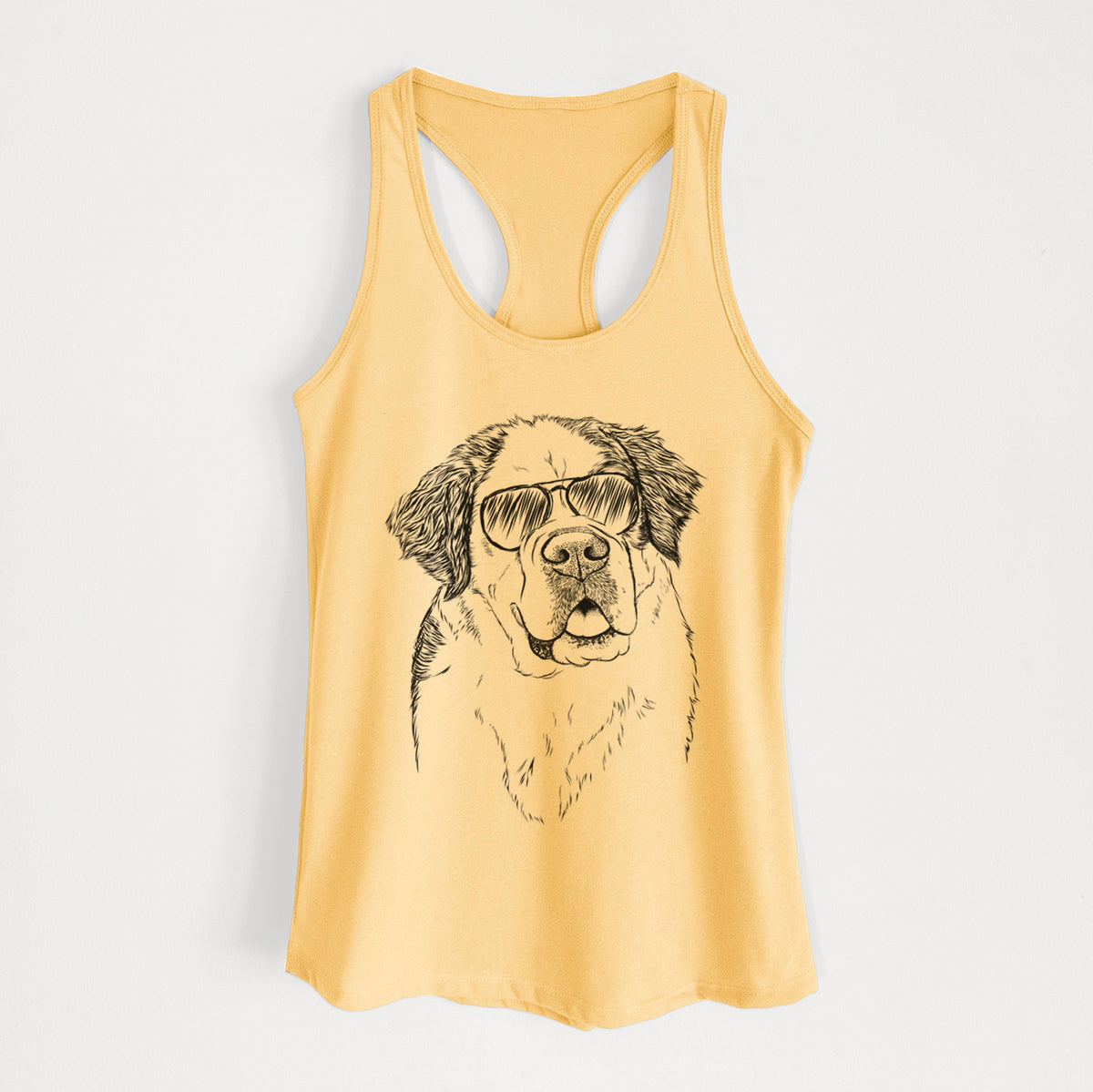 Hook the Saint Bernard - Women's Racerback Tanktop