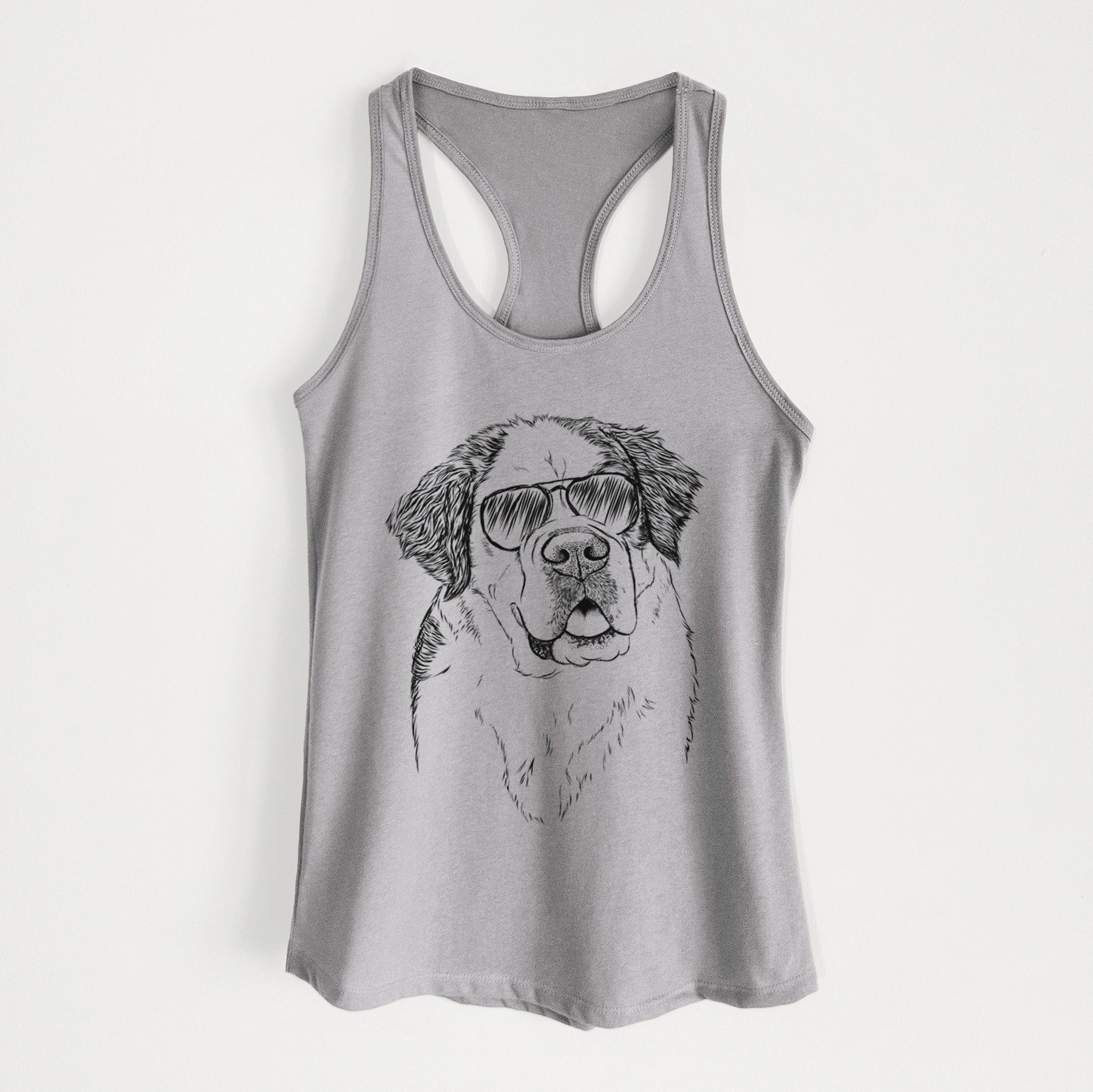 Hook the Saint Bernard - Women's Racerback Tanktop