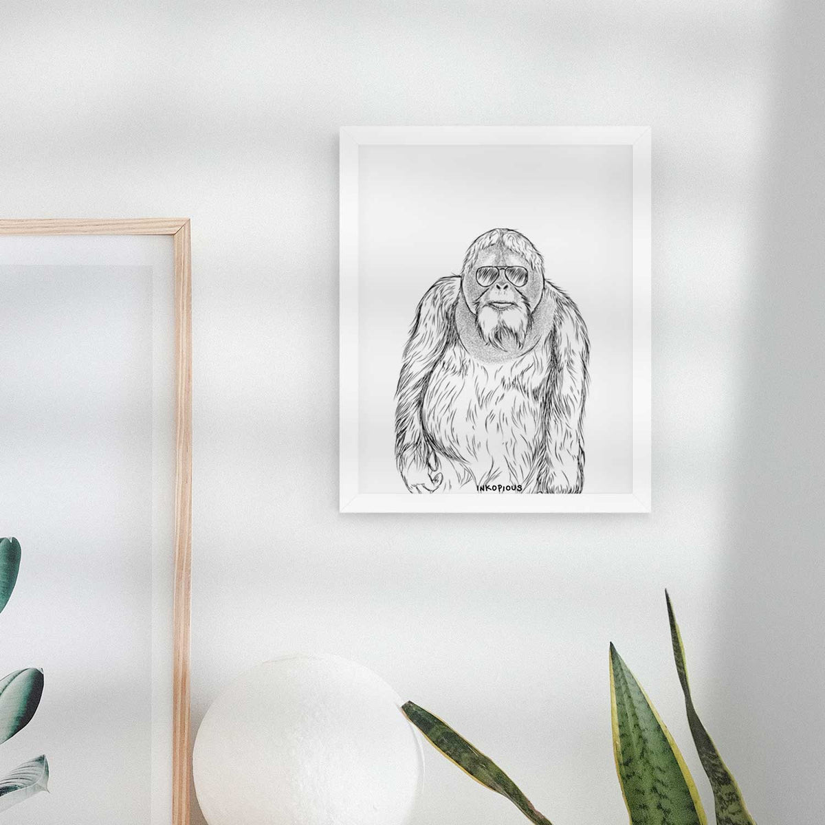 Horace the Male Orangutan Art Print