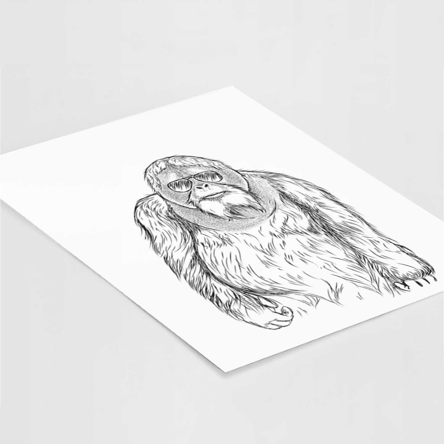 Horace the Male Orangutan Art Print