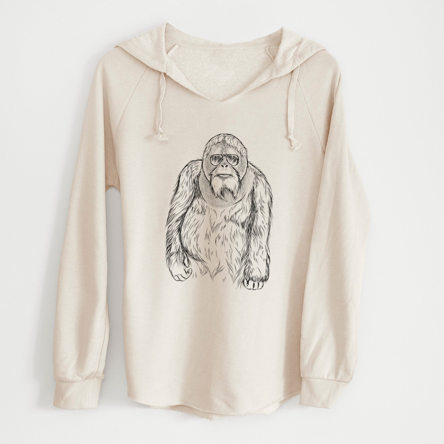 Aviator Horace the Male Orangutan - Cali Wave Hooded Sweatshirt