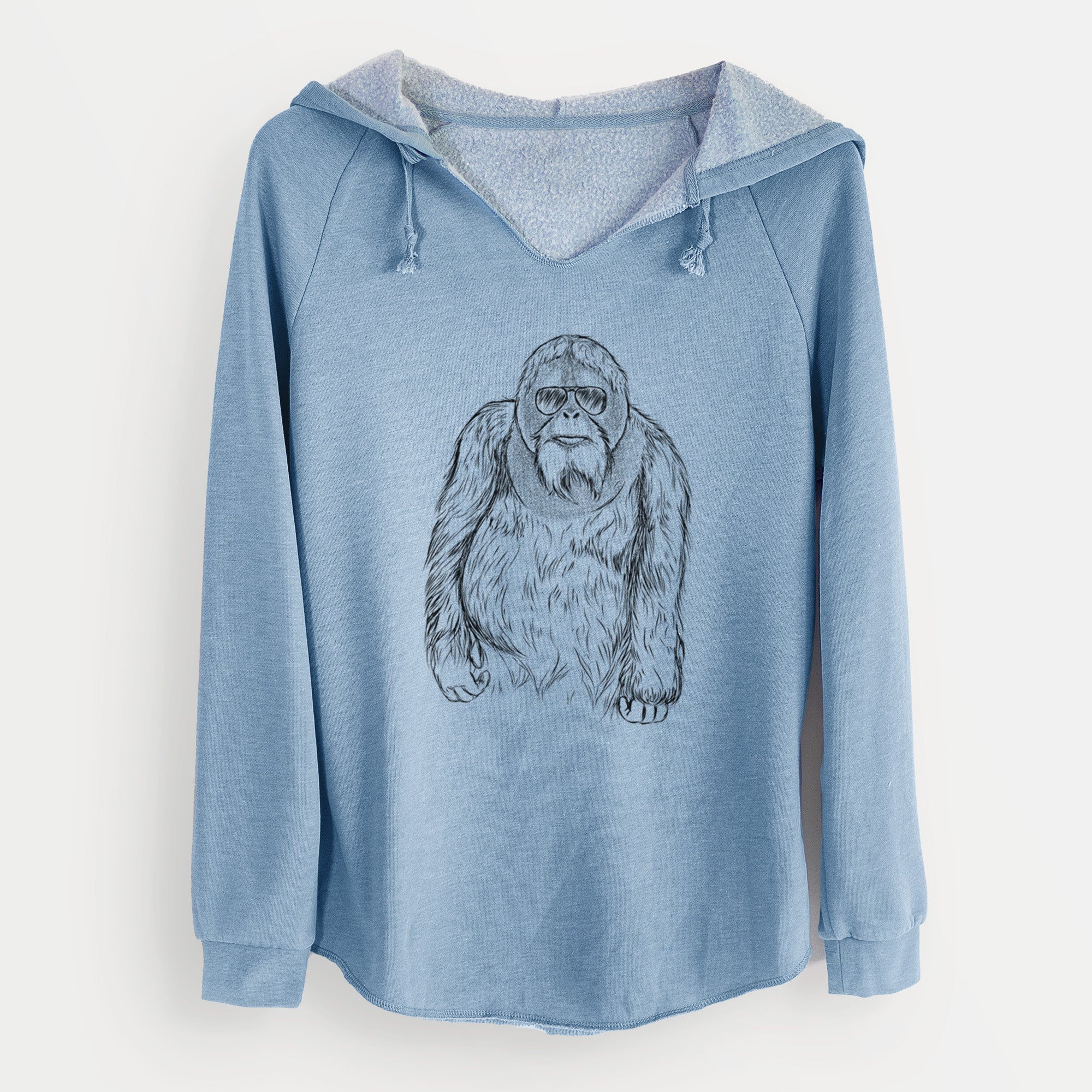 Aviator Horace the Male Orangutan - Cali Wave Hooded Sweatshirt