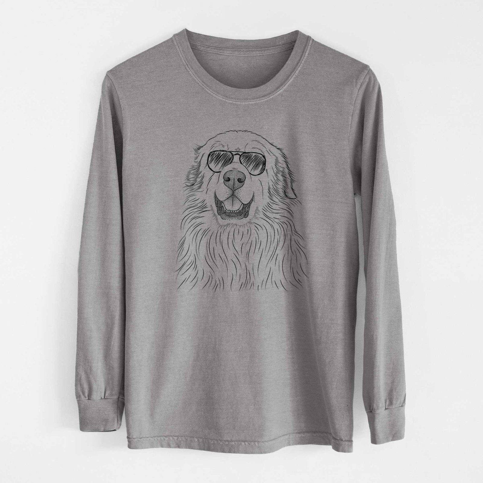 Aviators Horton the Great Pyrenees - Heavyweight 100% Cotton Long Sleeve