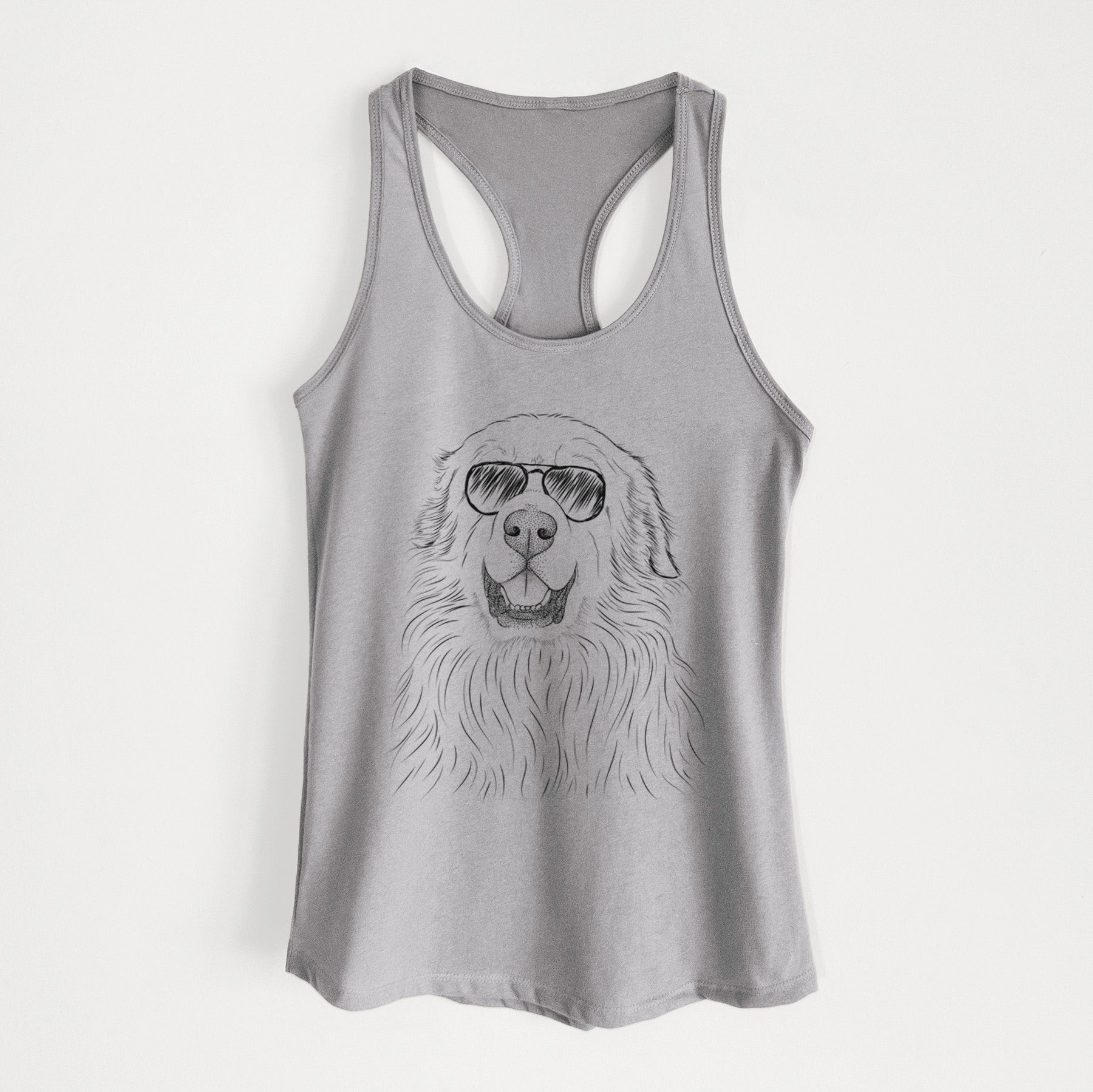 Horton the Great Pyrenees - Women's Racerback Tanktop