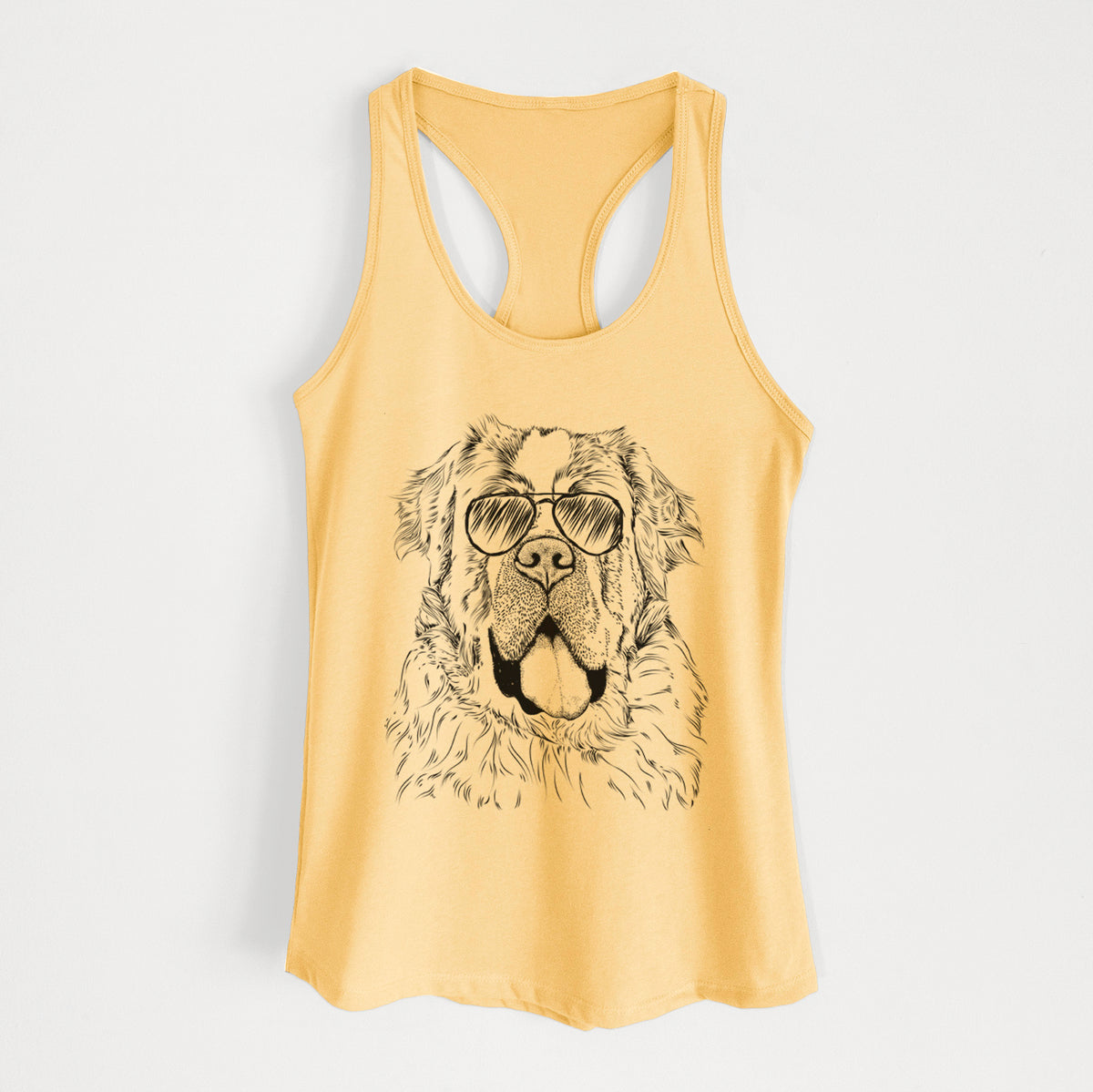 Hoss the Saint Bernard - Women's Racerback Tanktop