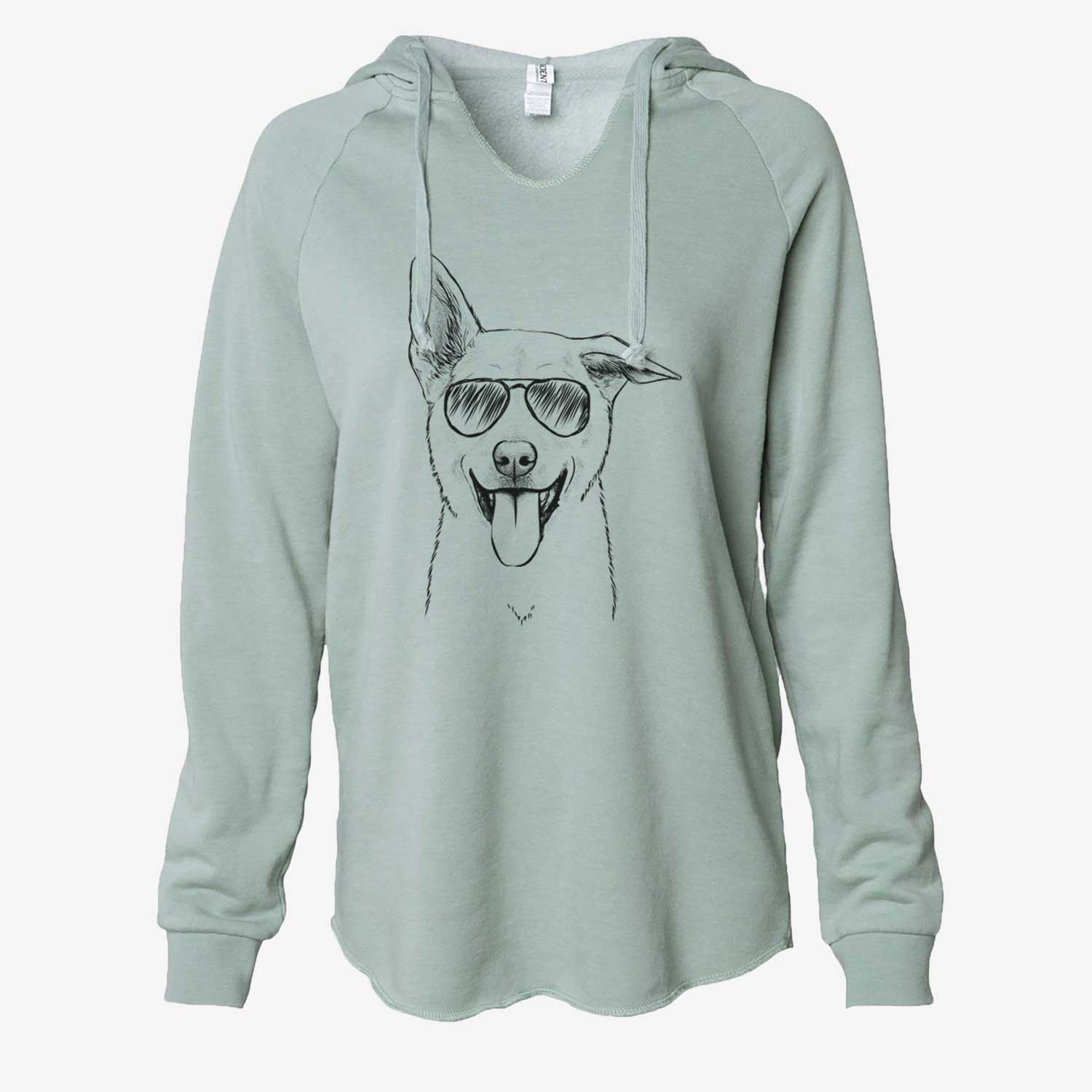 Hoya the Korean Jindo - Cali Wave Hooded Sweatshirt