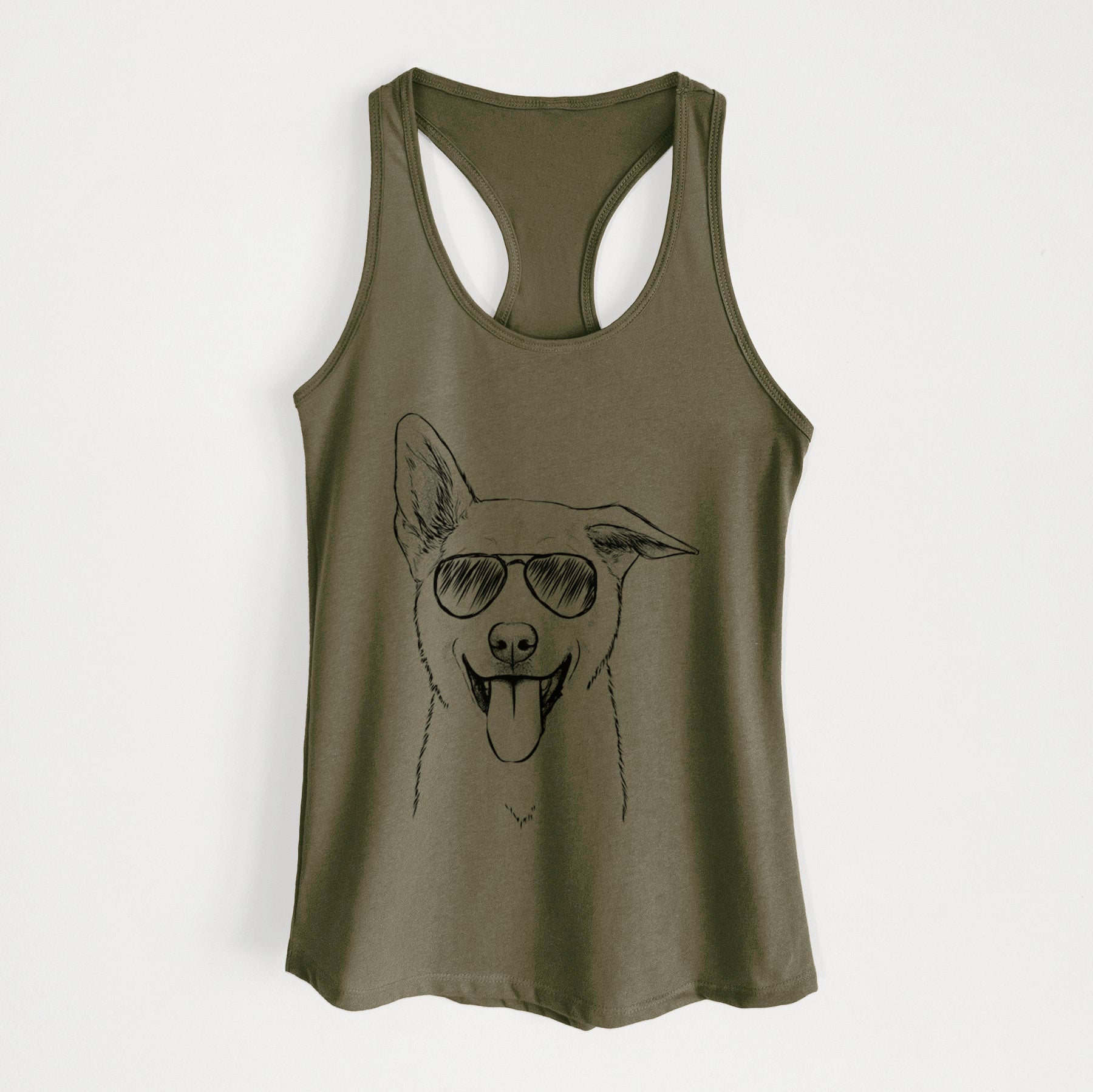 Hoya the Korean Jindo - Women's Racerback Tanktop