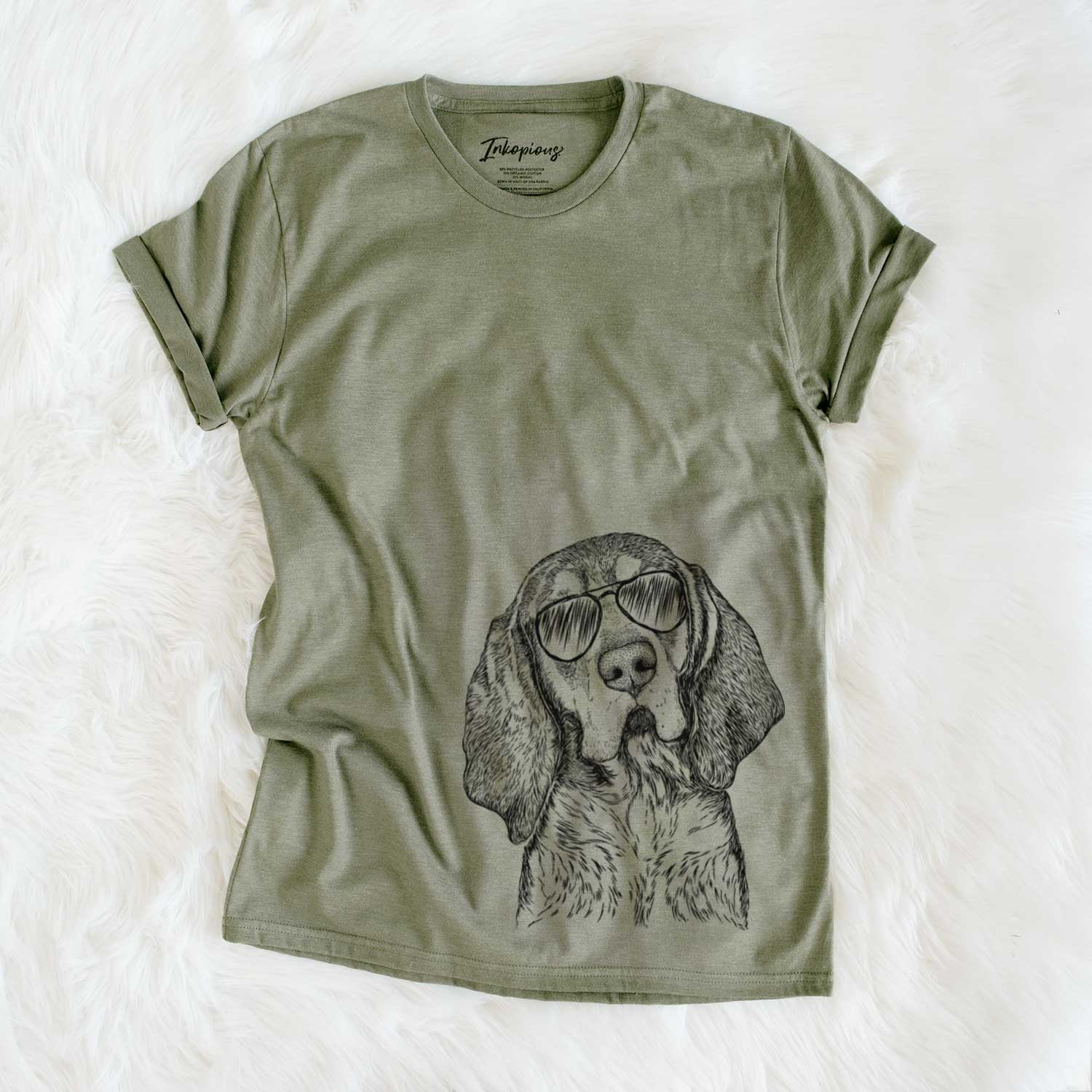 Aviator Huck the Bluetick Coonhound - Unisex Crewneck