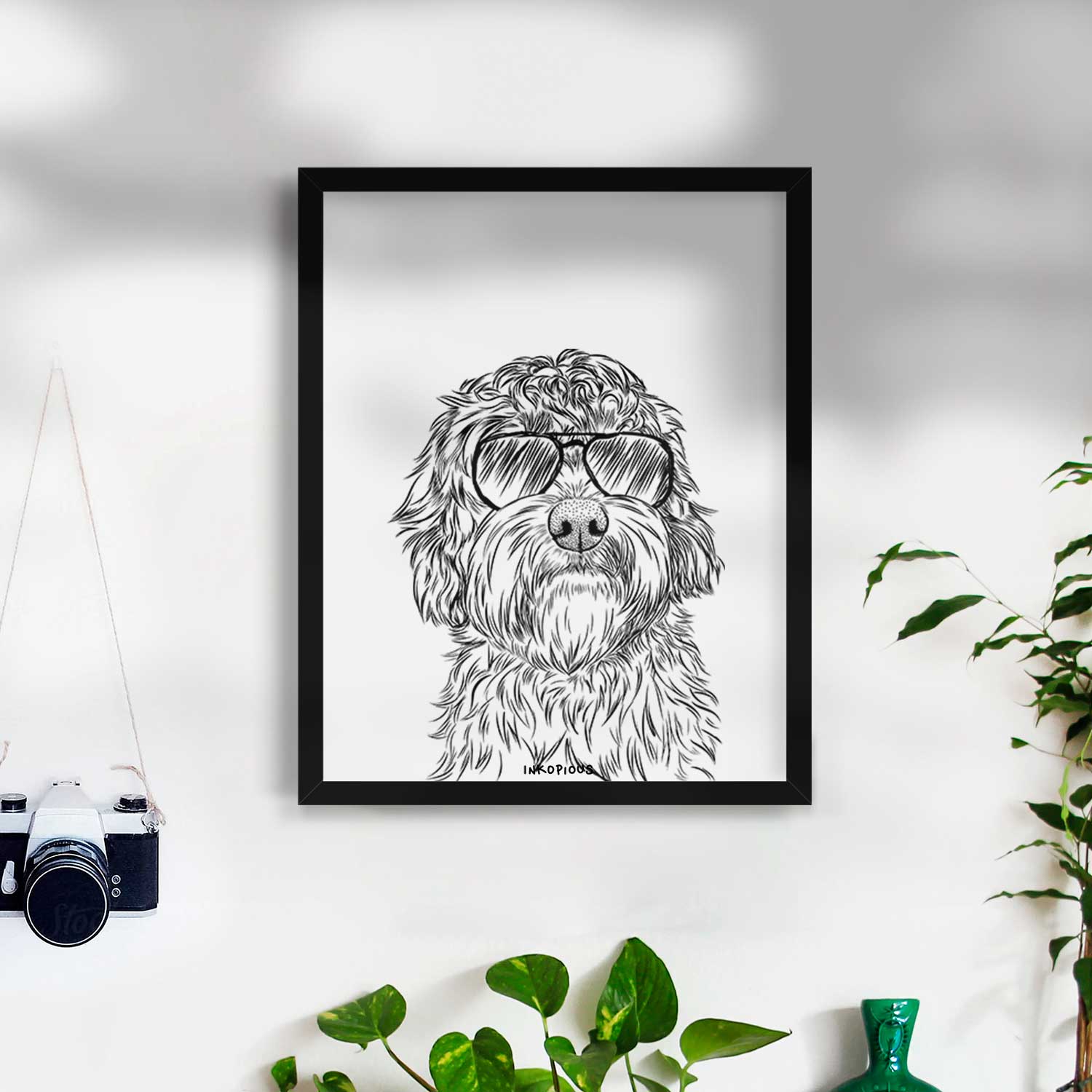 Huckleberry the Australian Labradoodle Art Print