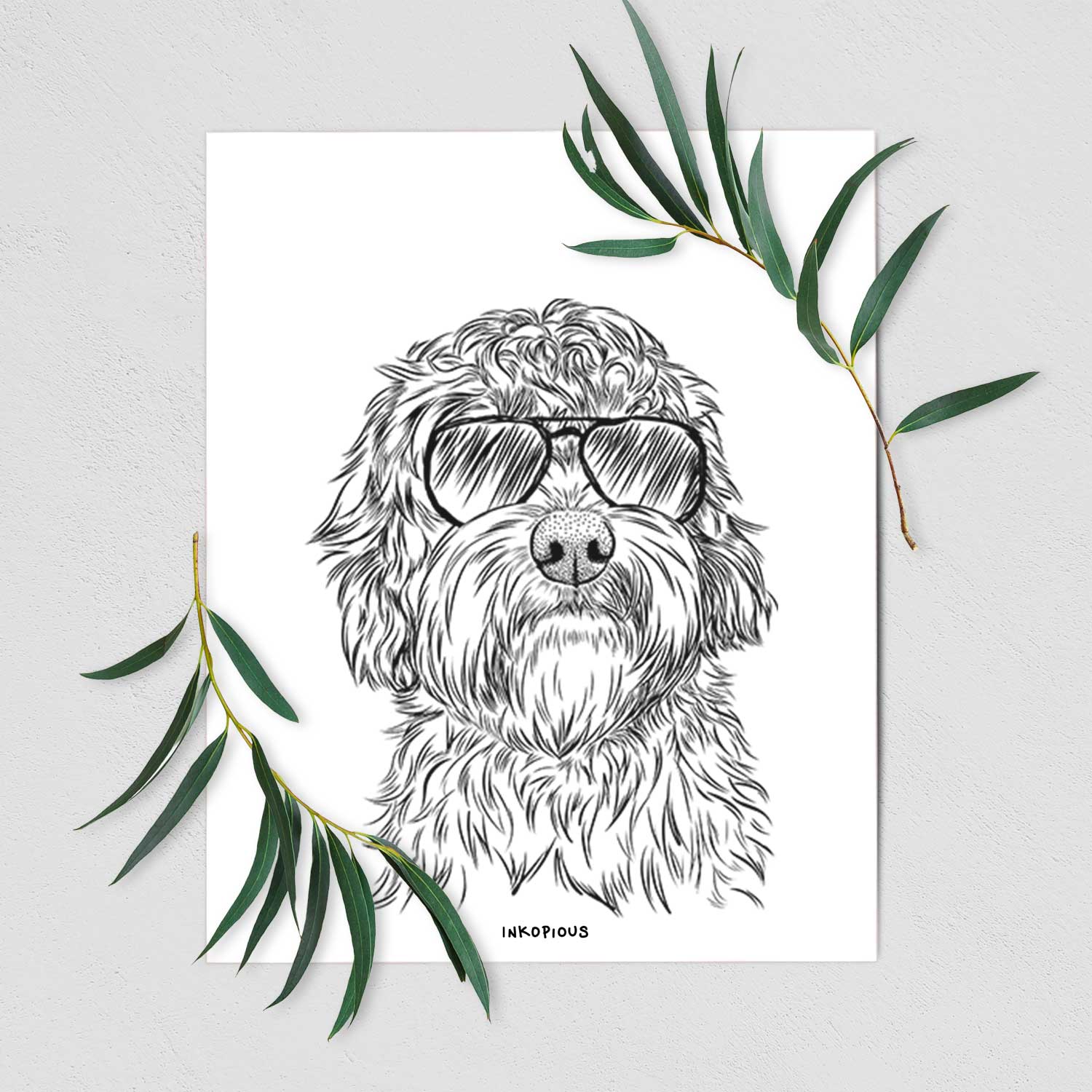 Huckleberry the Australian Labradoodle Art Print