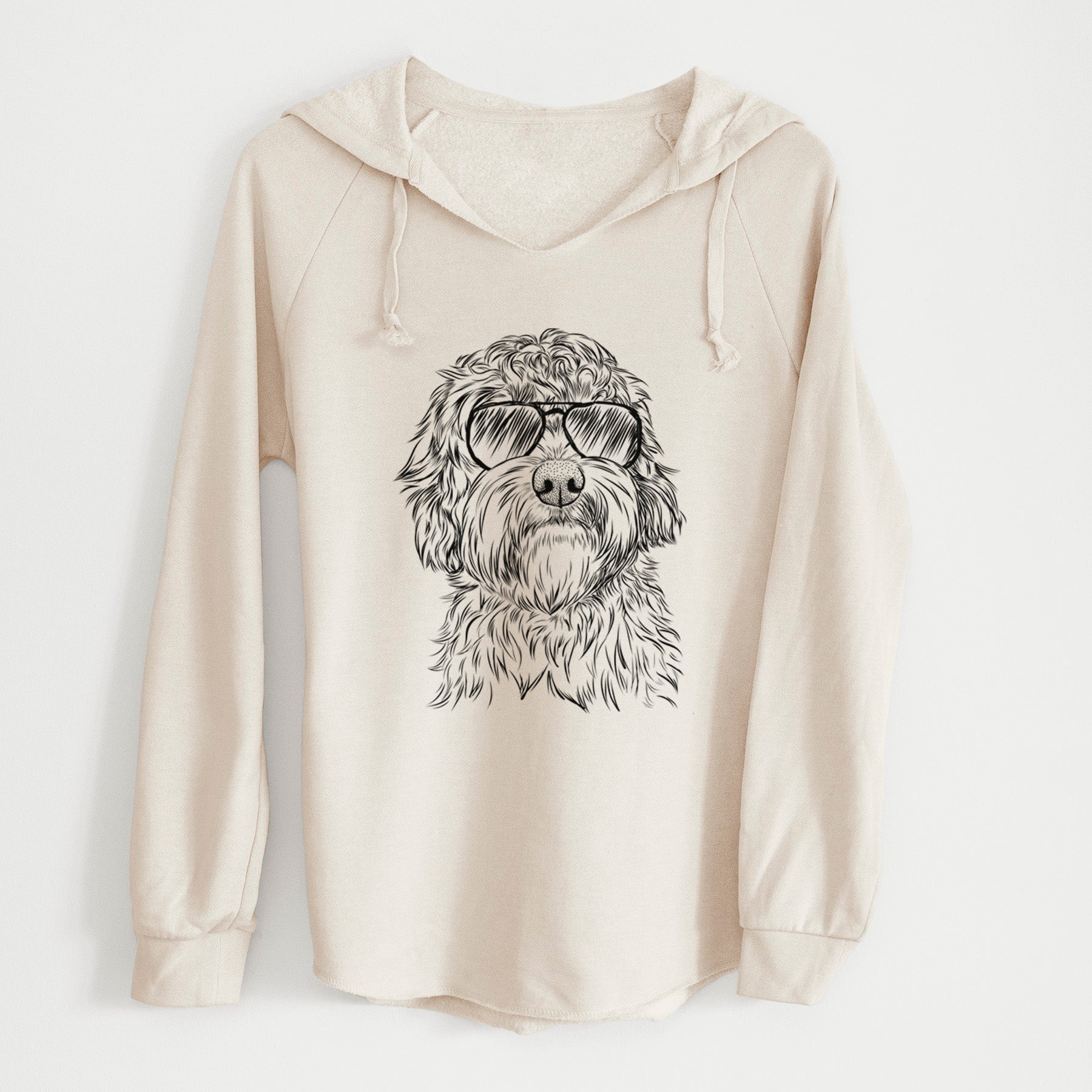 Aviator Huckleberry the Australian Labradoodle - Cali Wave Hooded Sweatshirt