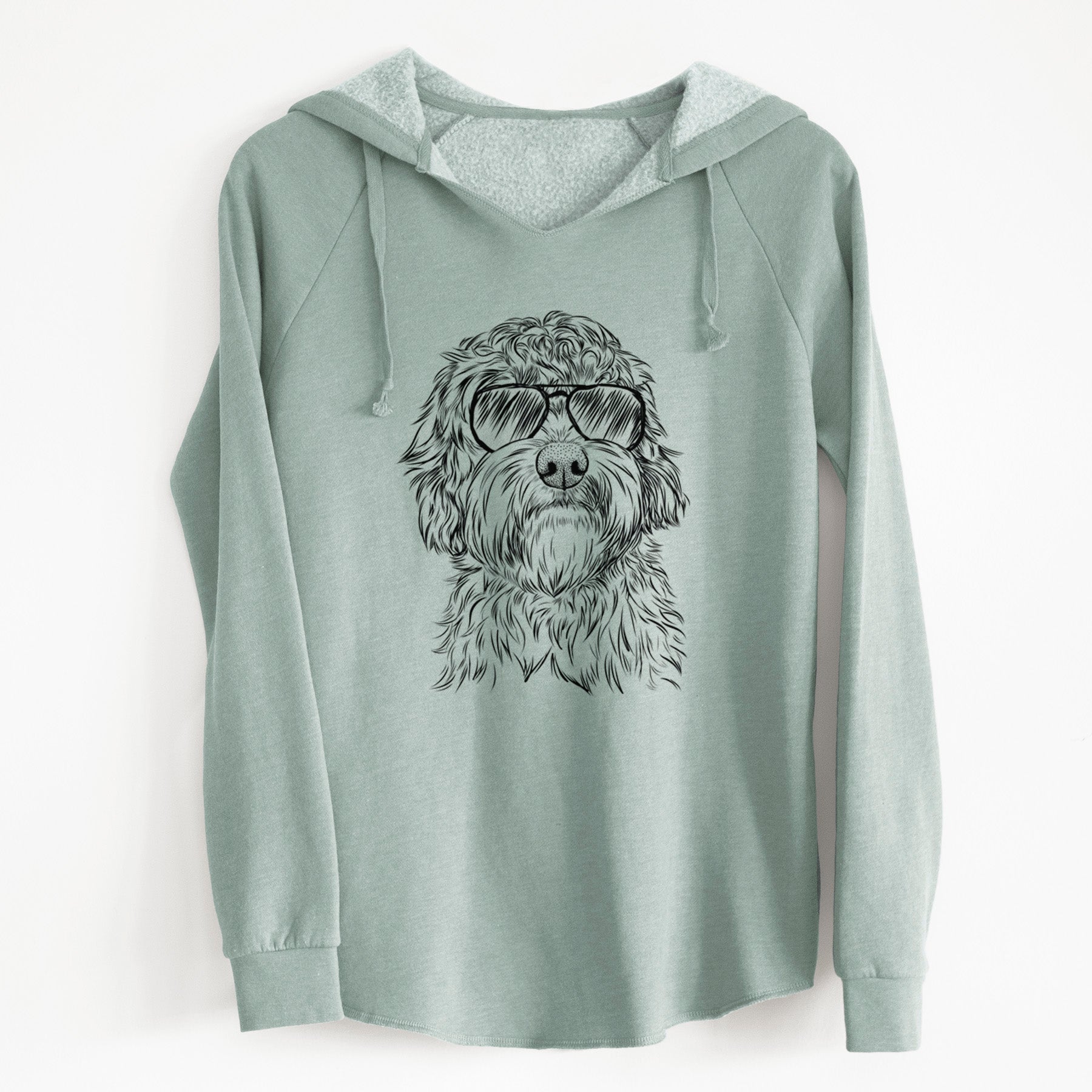 Aviator Huckleberry the Australian Labradoodle - Cali Wave Hooded Sweatshirt