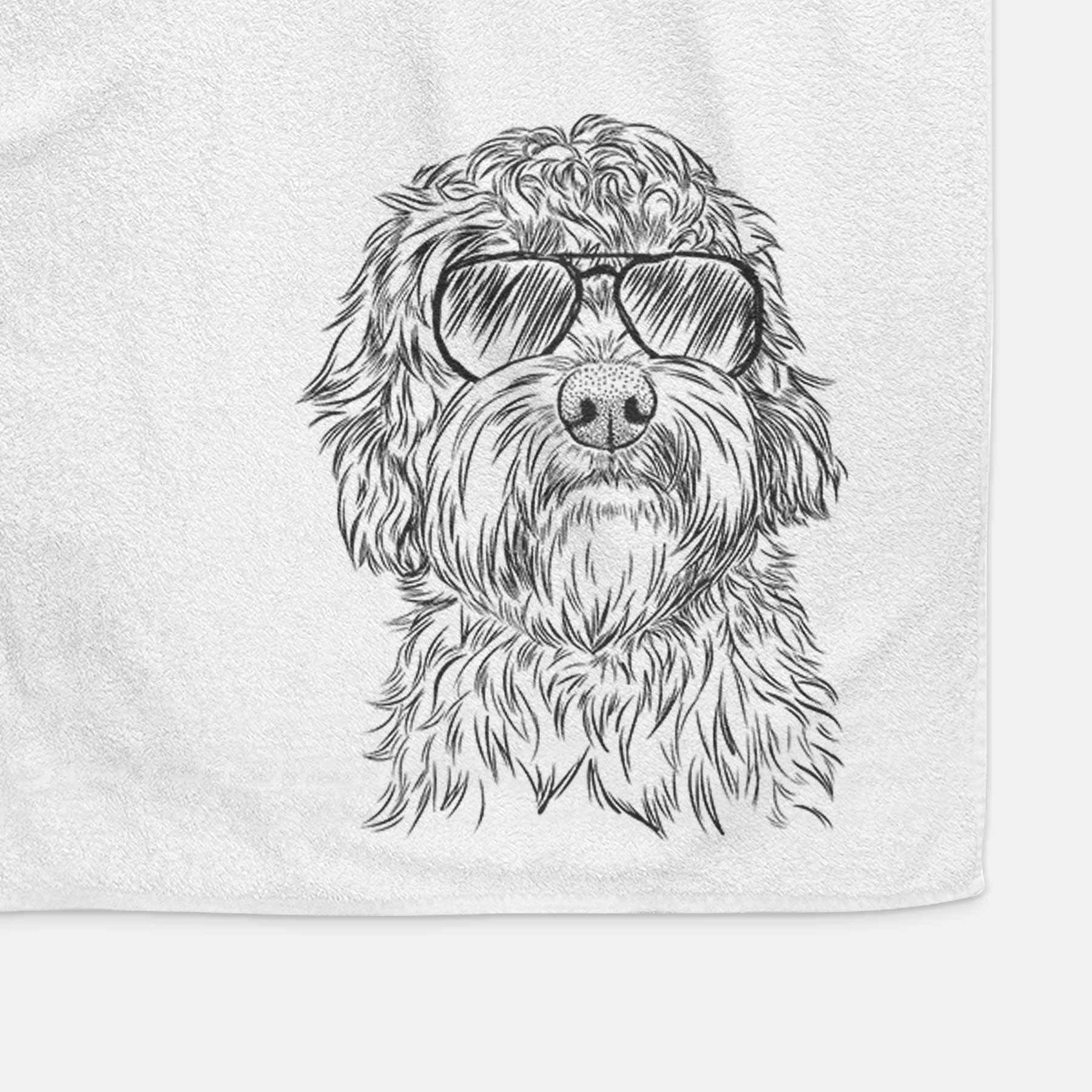 Huckleberry the Australian Labradoodle Decorative Hand Towel