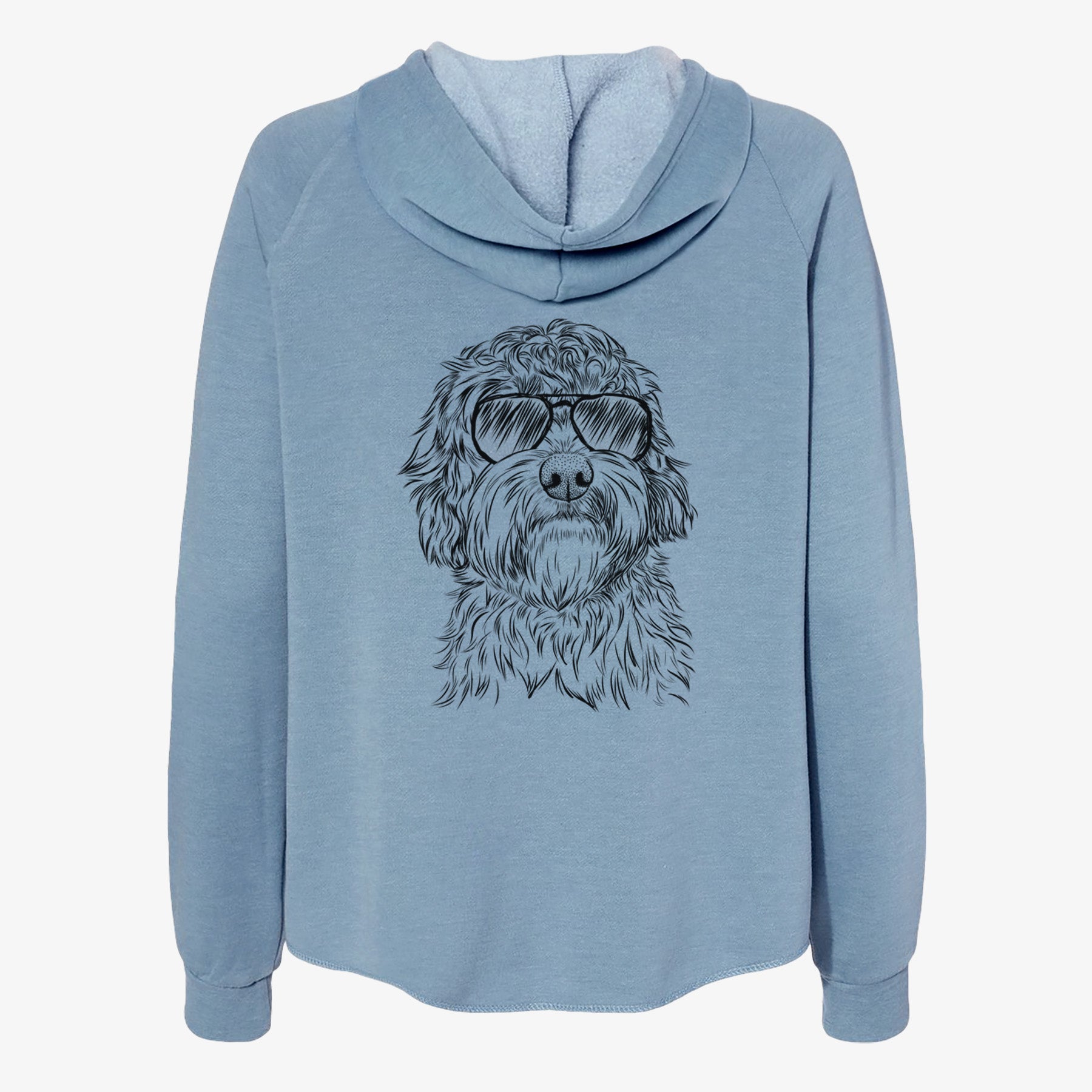 Huckleberry the Australian Labradoodle - Women's Cali Wave Zip-Up Sweatshirt