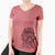 Aviator Huckleberry the Australian Labradoodle - Women's V-neck Shirt