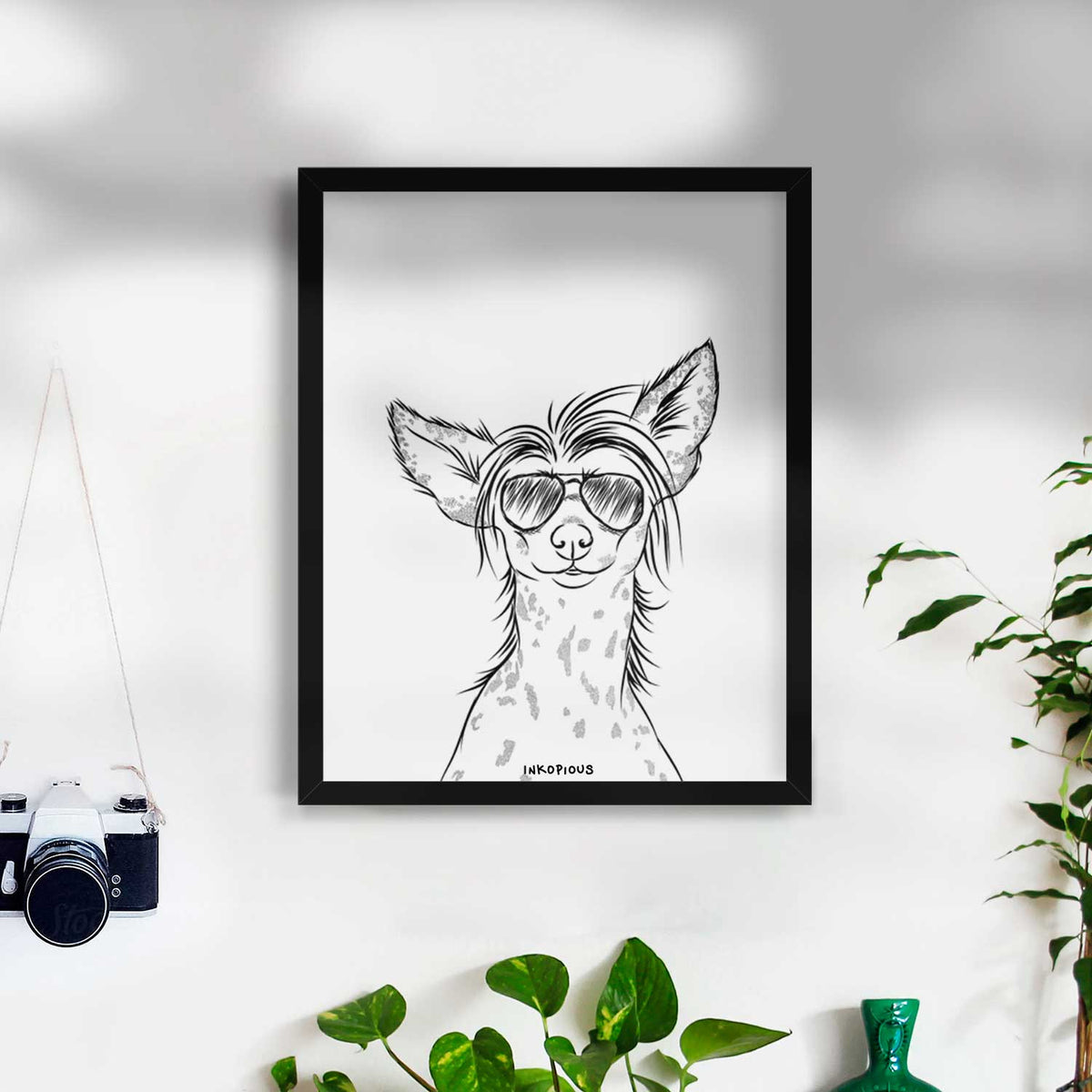 Hudson the Chinese Crested Art Print