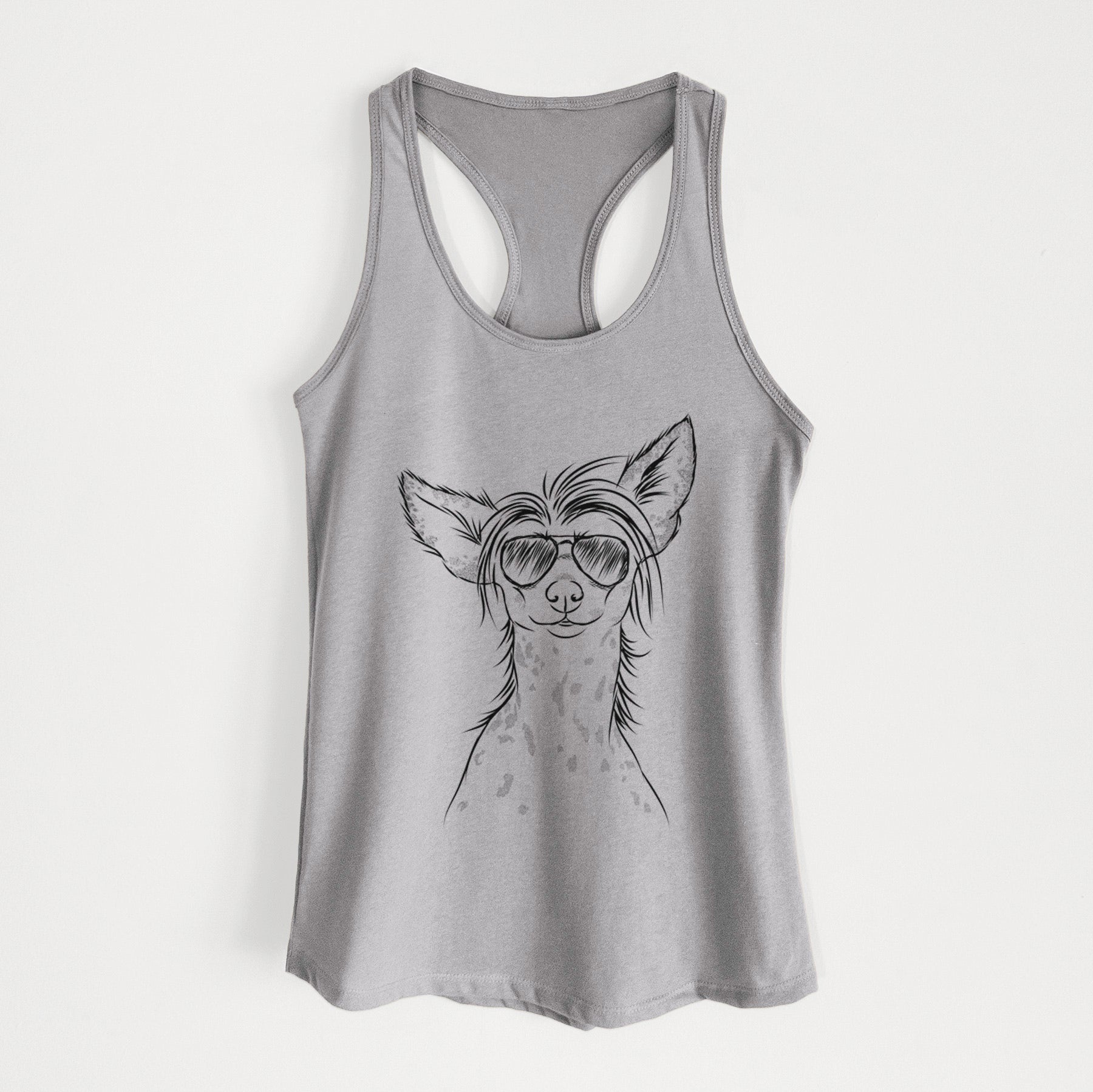 Hudson the Chinese Crested - Women's Racerback Tanktop