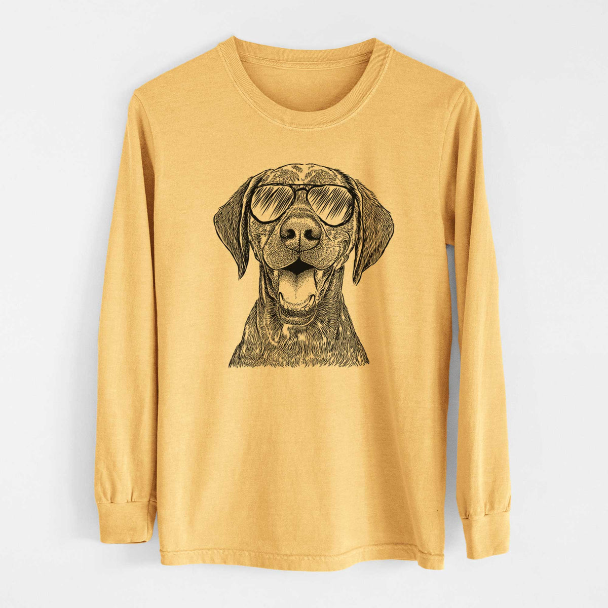 Aviators Hudson the German Shorthaired Pointer - Heavyweight 100% Cotton Long Sleeve