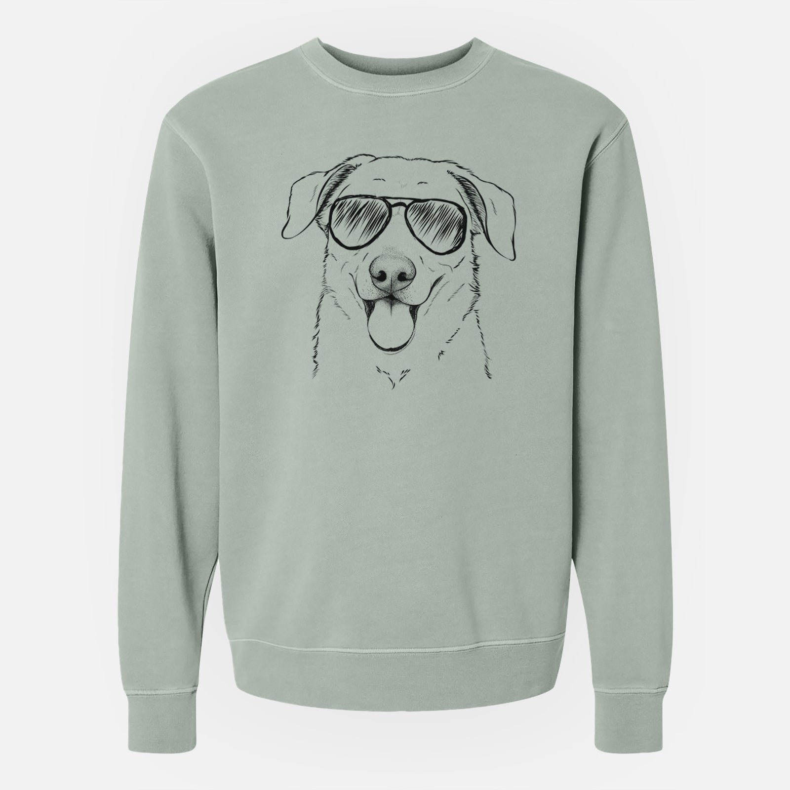 Aviator Hudson the Shepherd - Unisex Pigment Dyed Crew Sweatshirt
