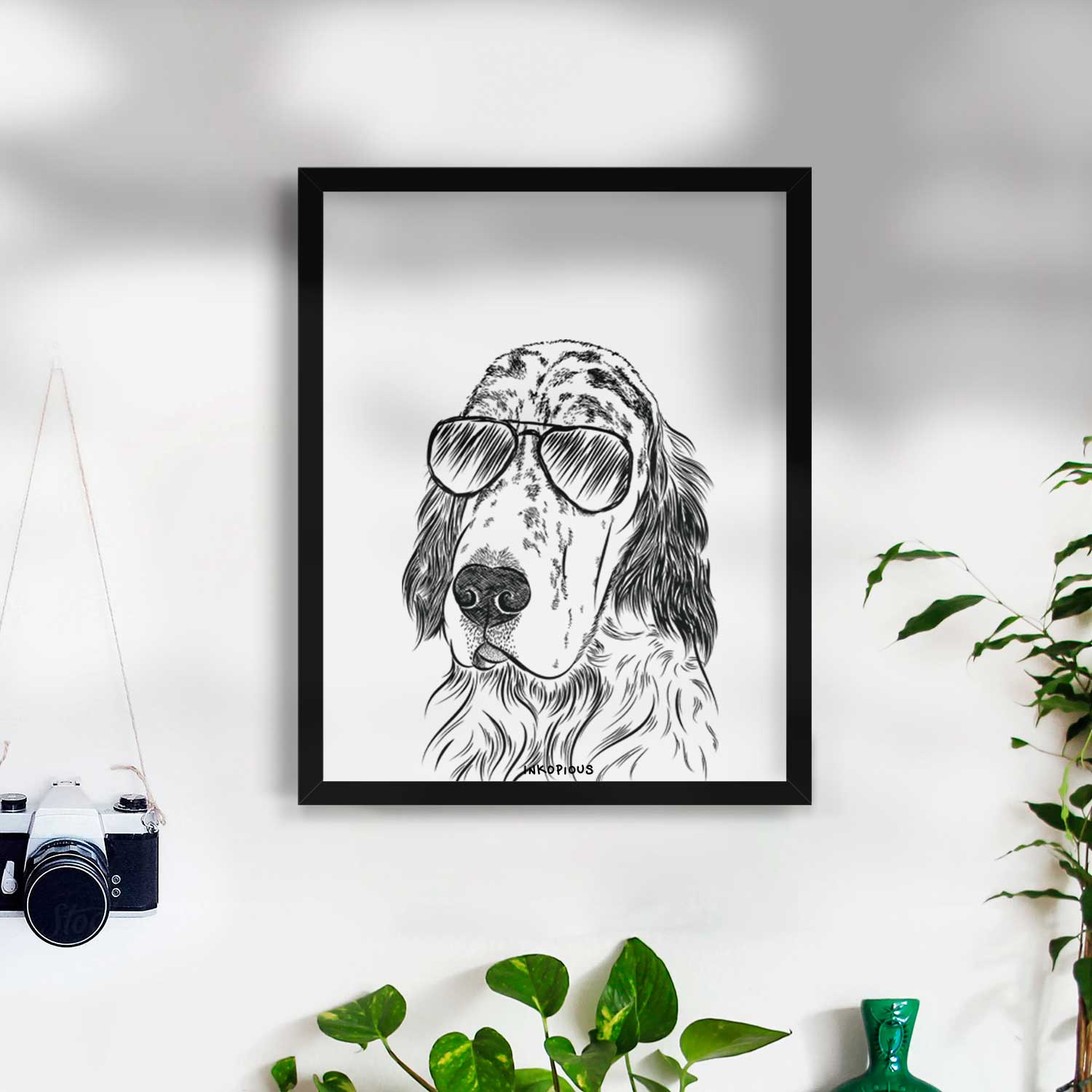 Hutch the English Setter Art Print