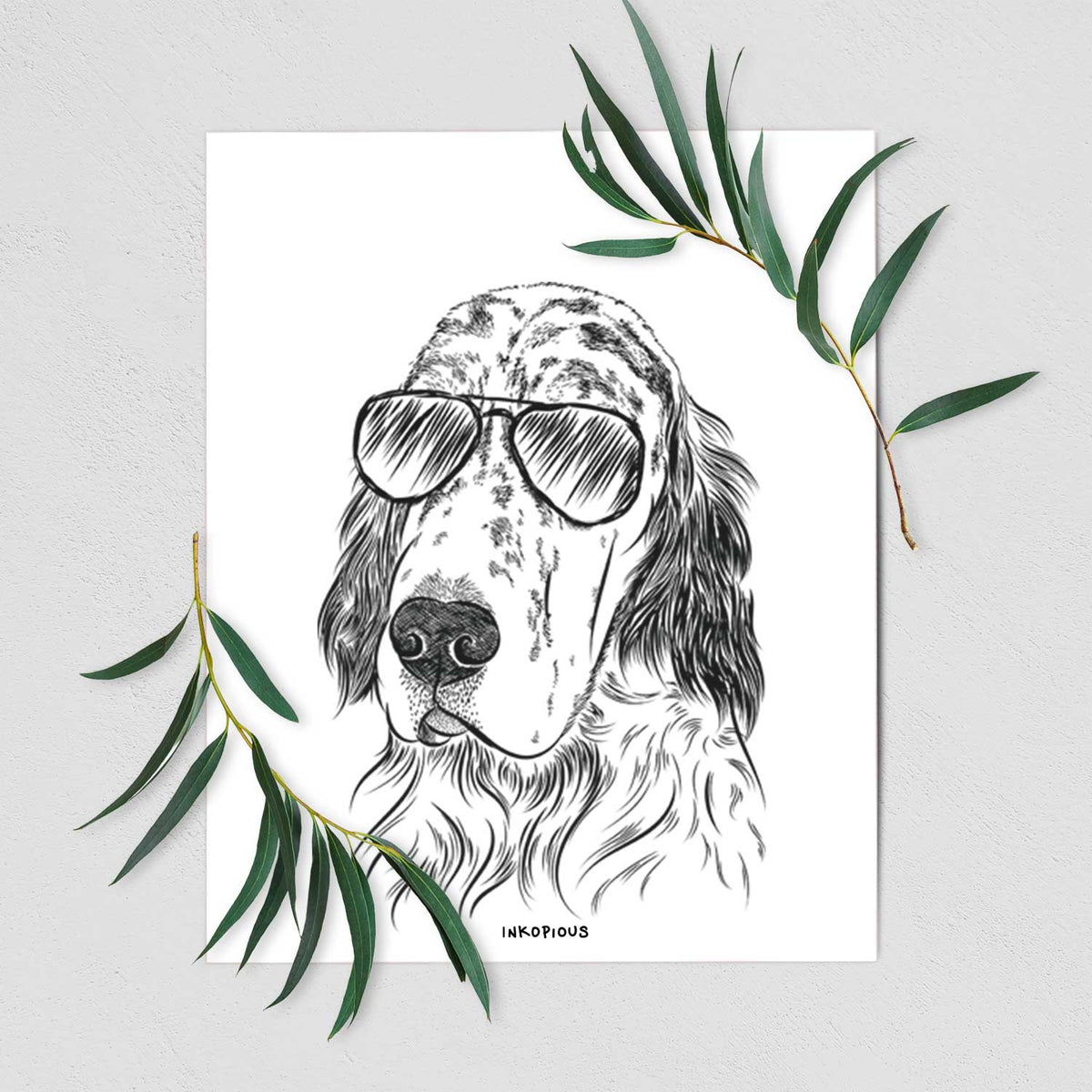 Hutch the English Setter Art Print