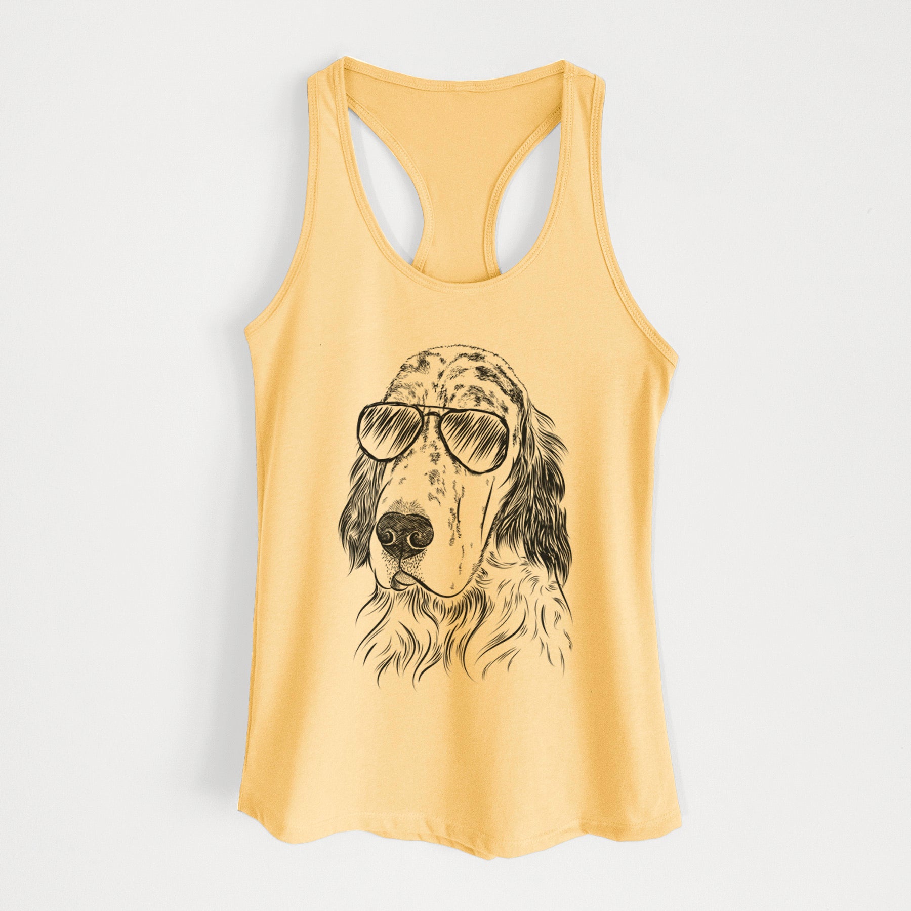 Hutch the English Setter - Women's Racerback Tanktop