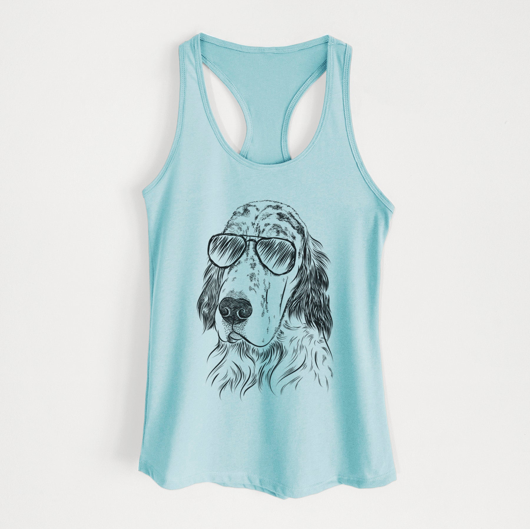 Hutch the English Setter - Women's Racerback Tanktop