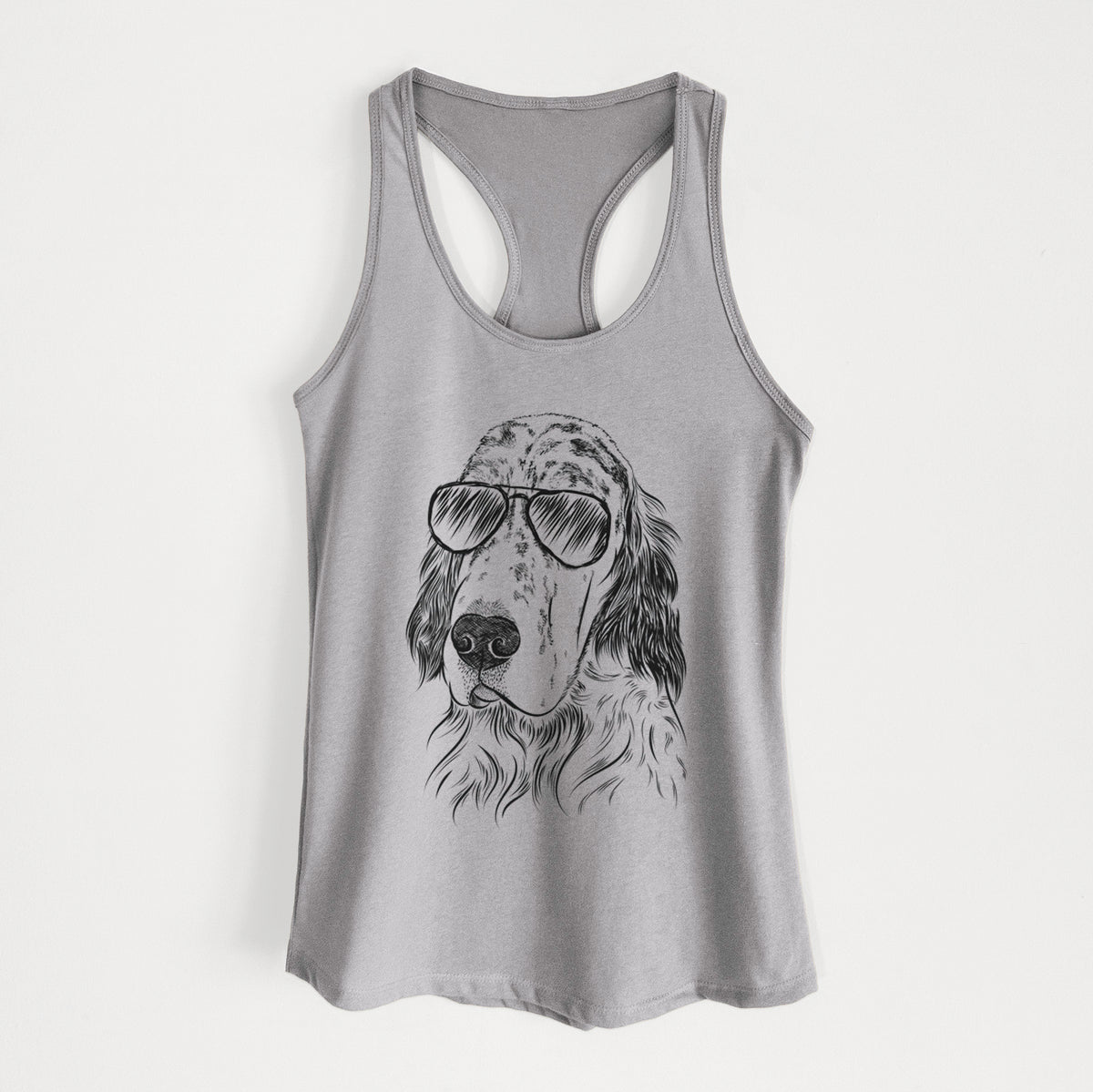 Hutch the English Setter - Women's Racerback Tanktop