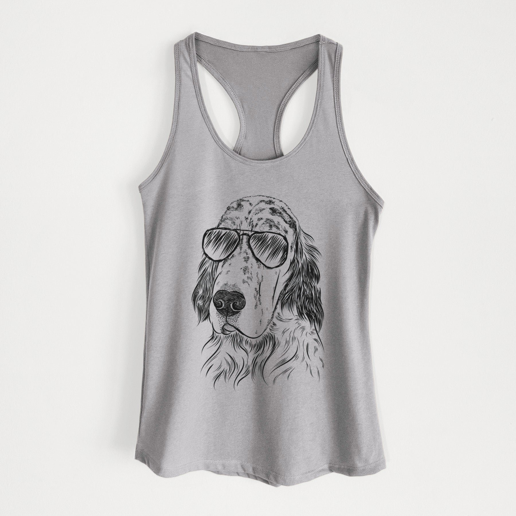 Hutch the English Setter - Women's Racerback Tanktop