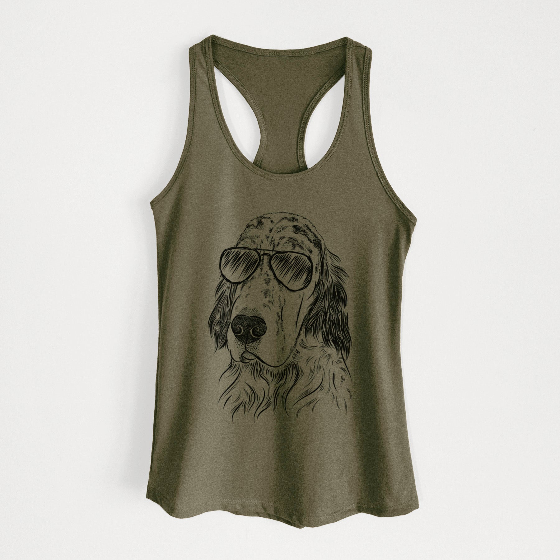 Hutch the English Setter - Women's Racerback Tanktop