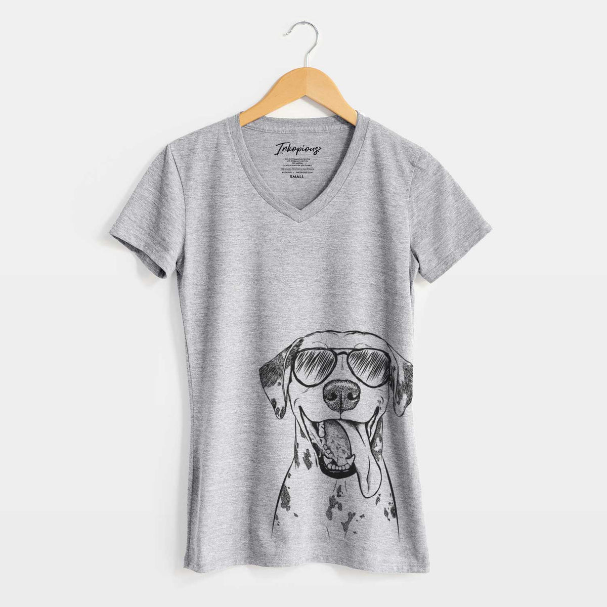 Aviator Hydro the Dalmatian - Women&#39;s V-neck Shirt