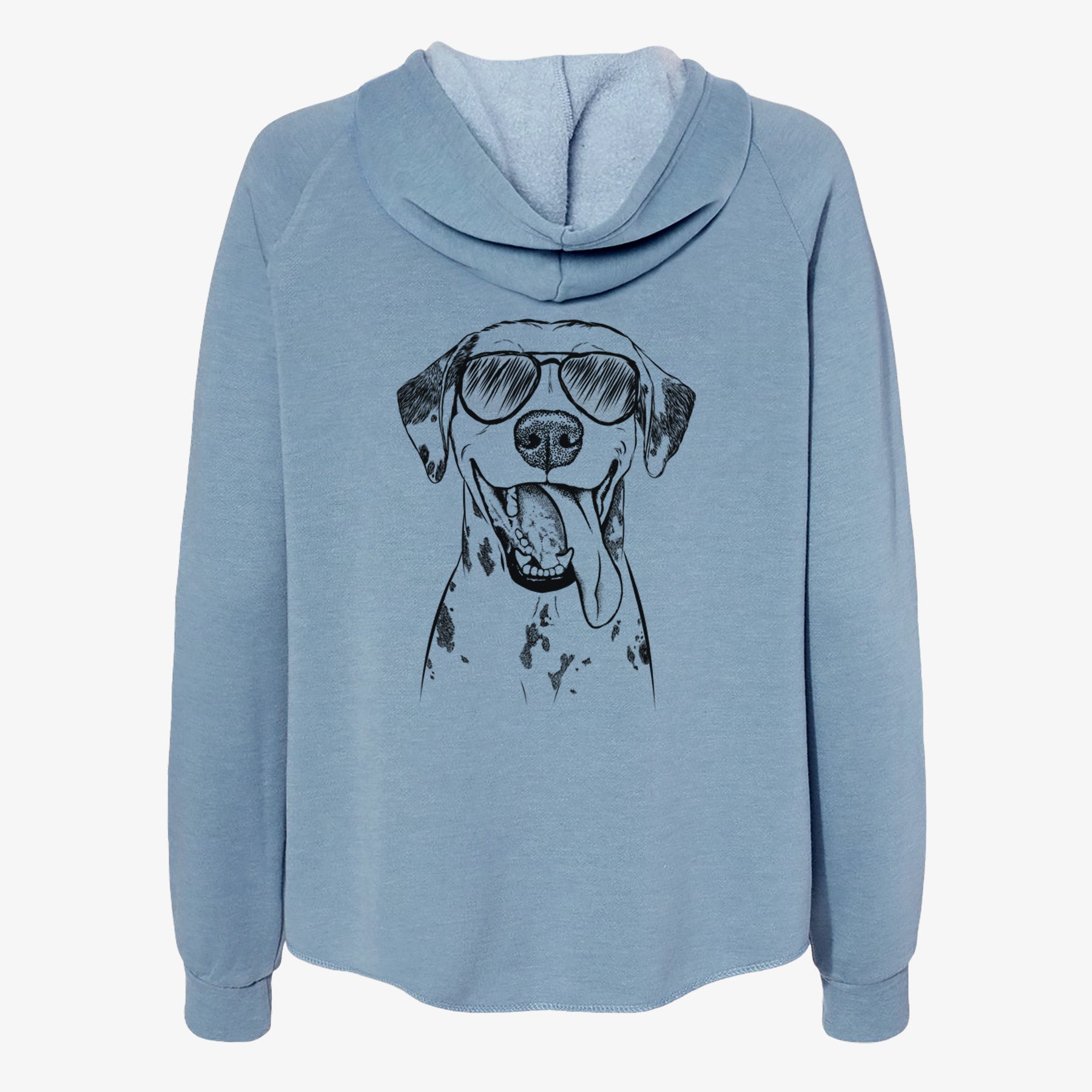 Hydro the Dalmatian - Women's Cali Wave Zip-Up Sweatshirt