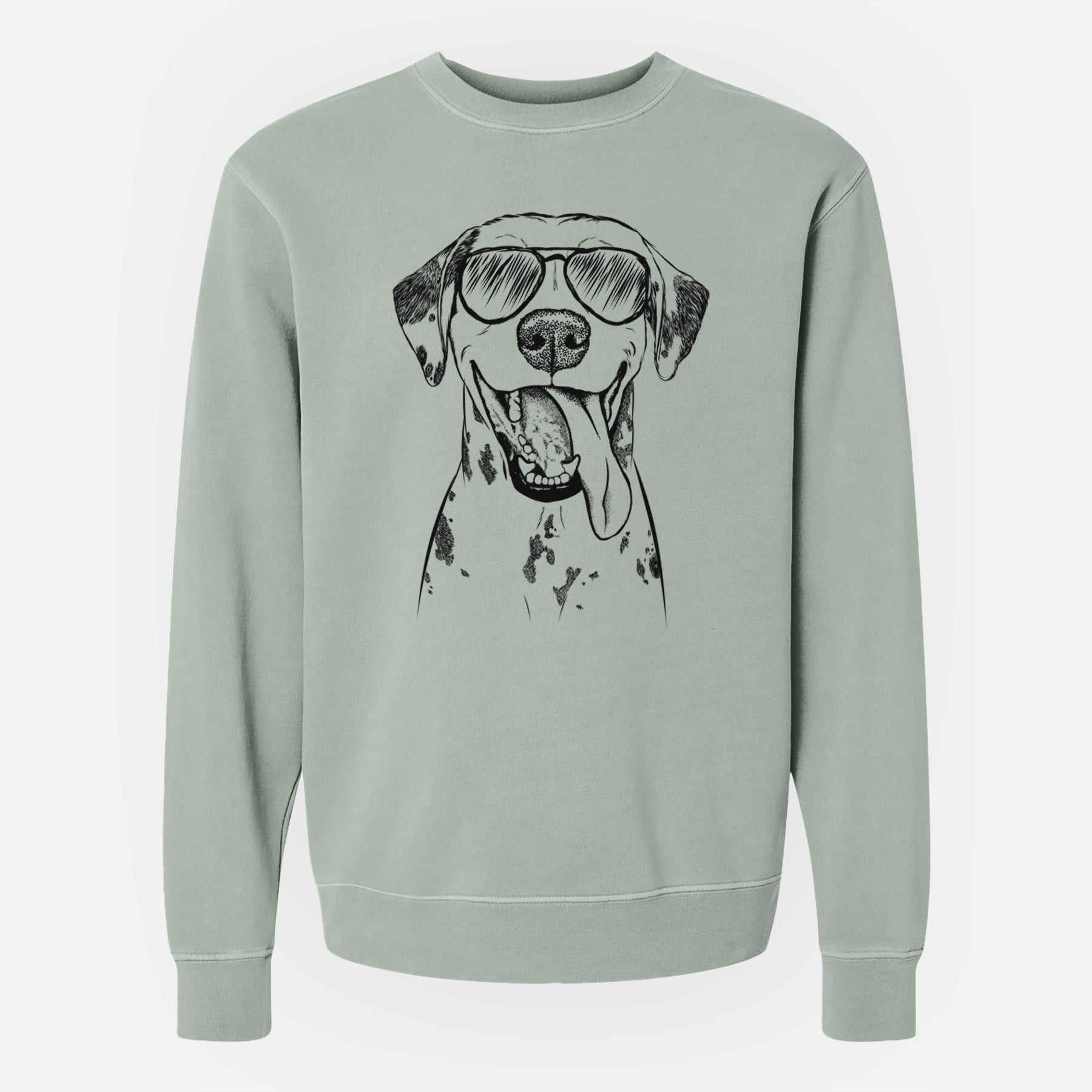 Aviator Hydro the Dalmatian - Unisex Pigment Dyed Crew Sweatshirt