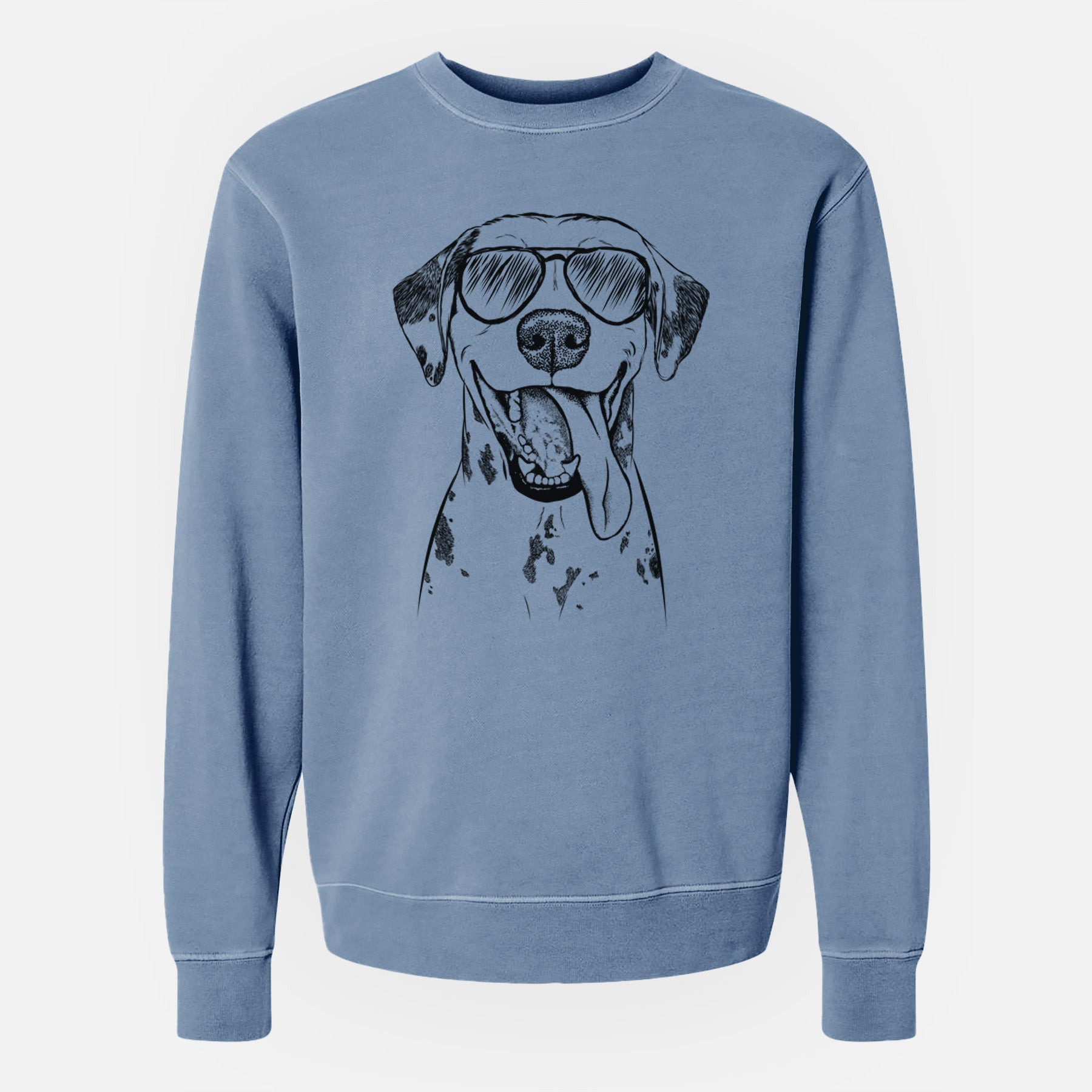 Aviator Hydro the Dalmatian - Unisex Pigment Dyed Crew Sweatshirt